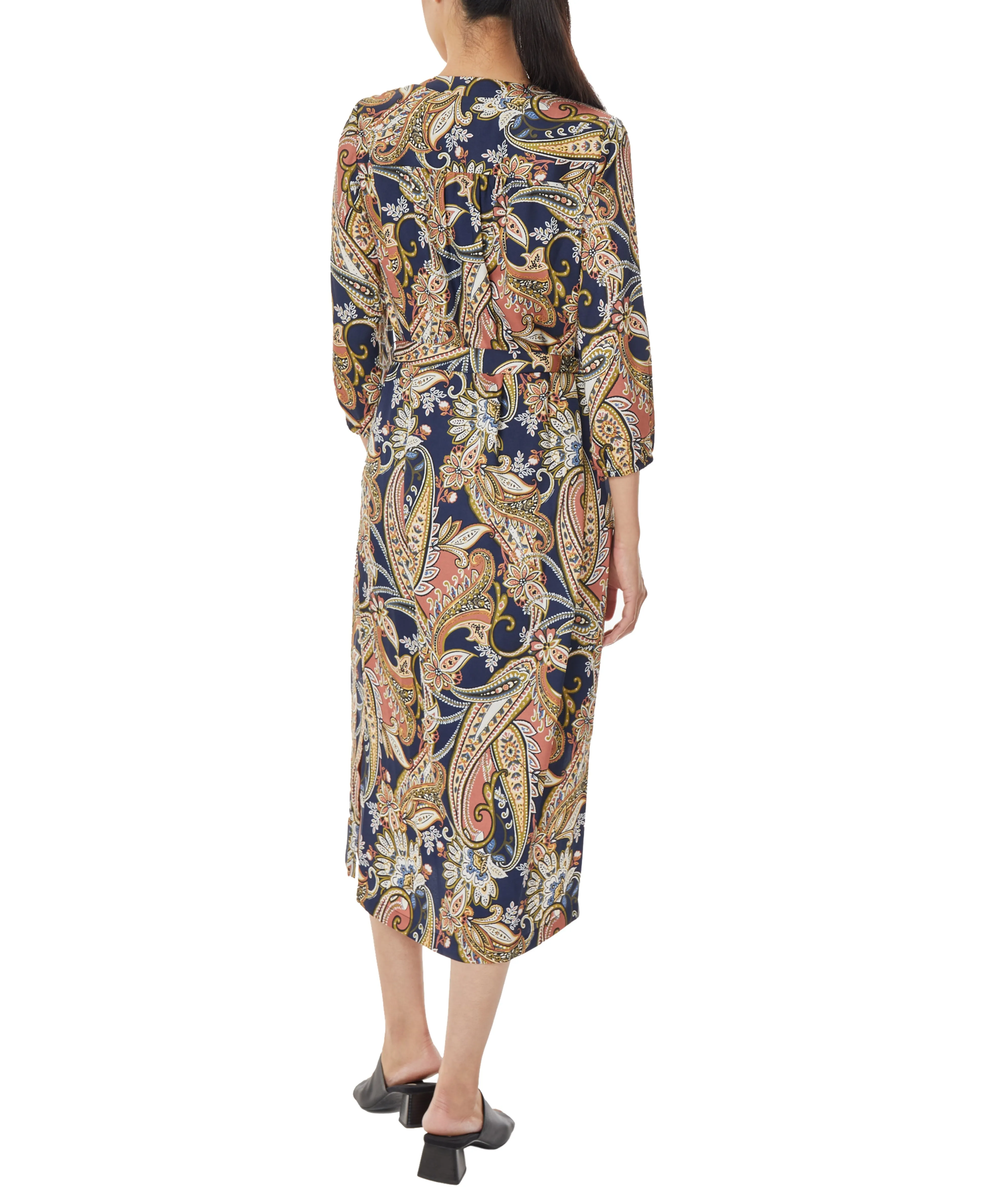Limited Edition V-Neck Midi Dress with Tie Waist  Limited Stock!