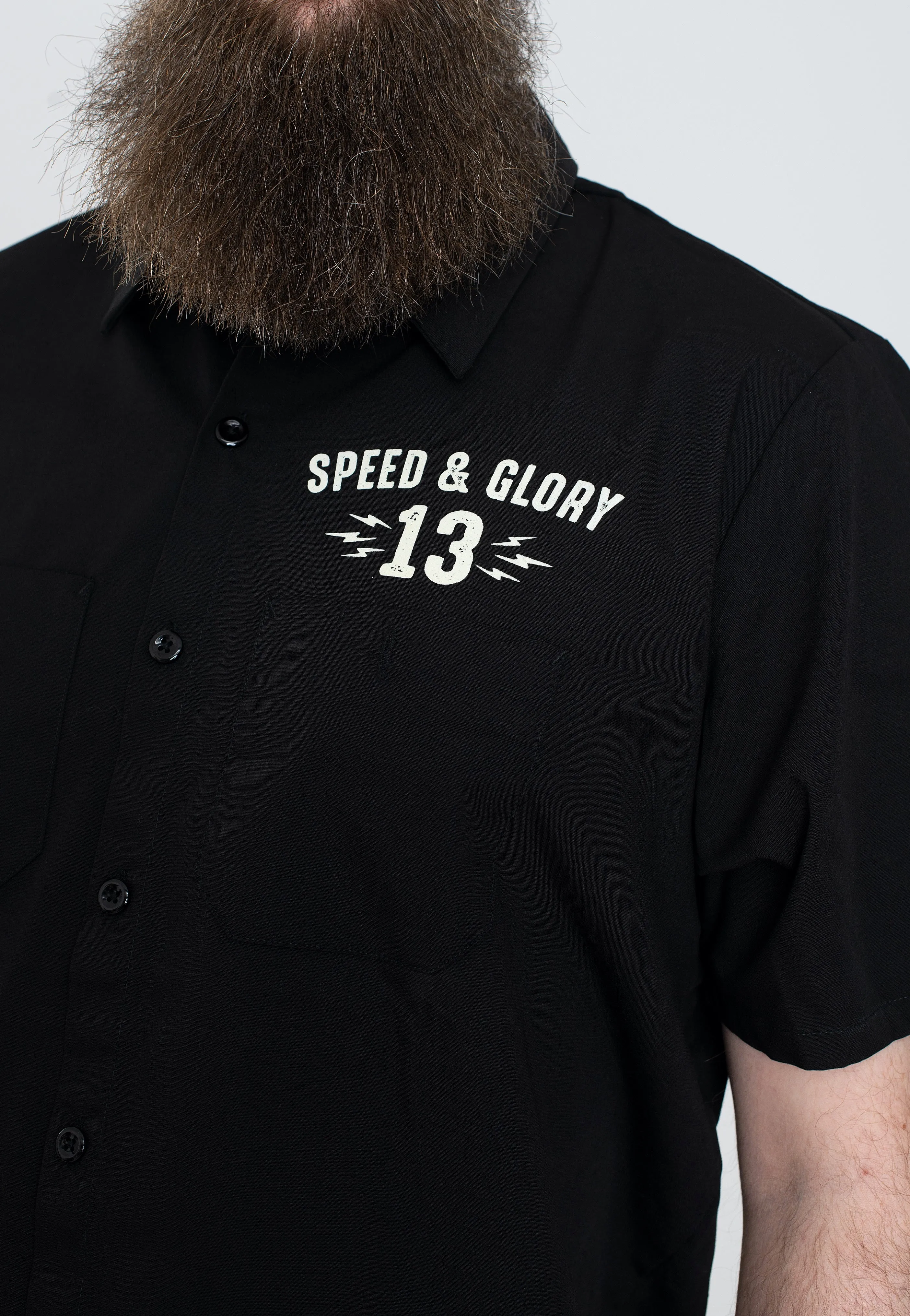 Lucky 13 - Speed And Glory Work Black - Shirt