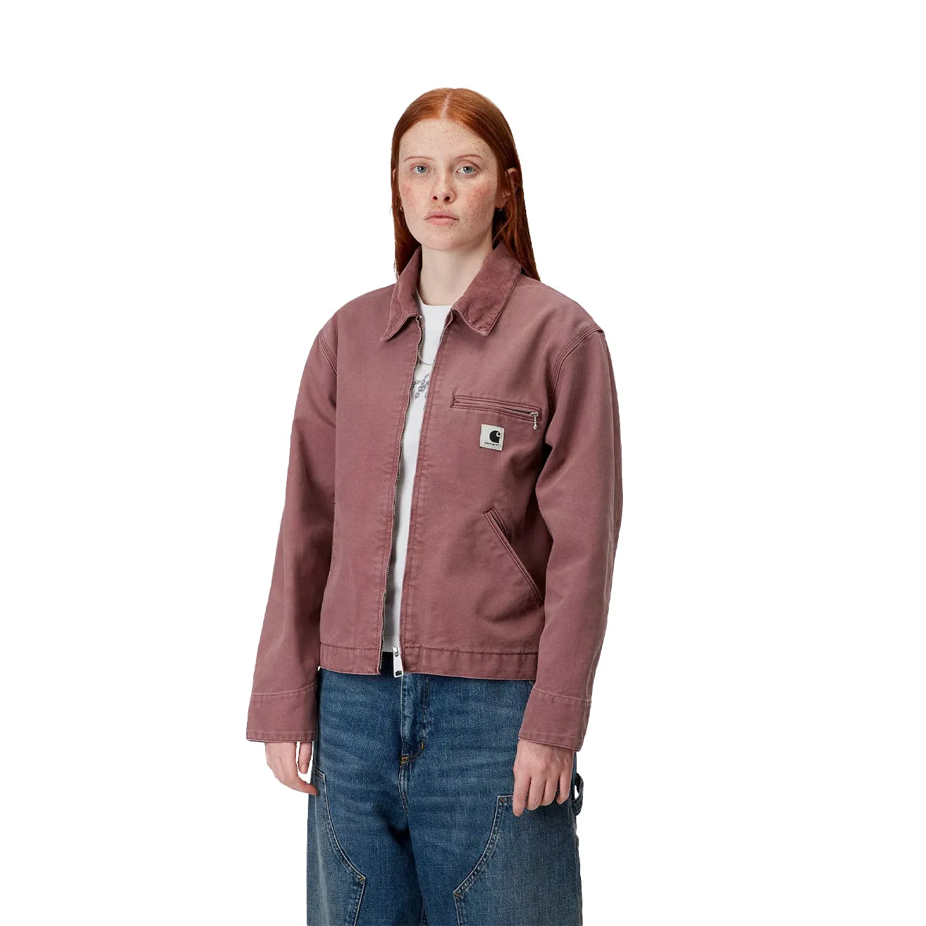 Luxury Feel Carhartt WIP Womens OG Detroit Jacket Dusky Pink / Dusky Pink Stone Canvas  Almost Sold Out!