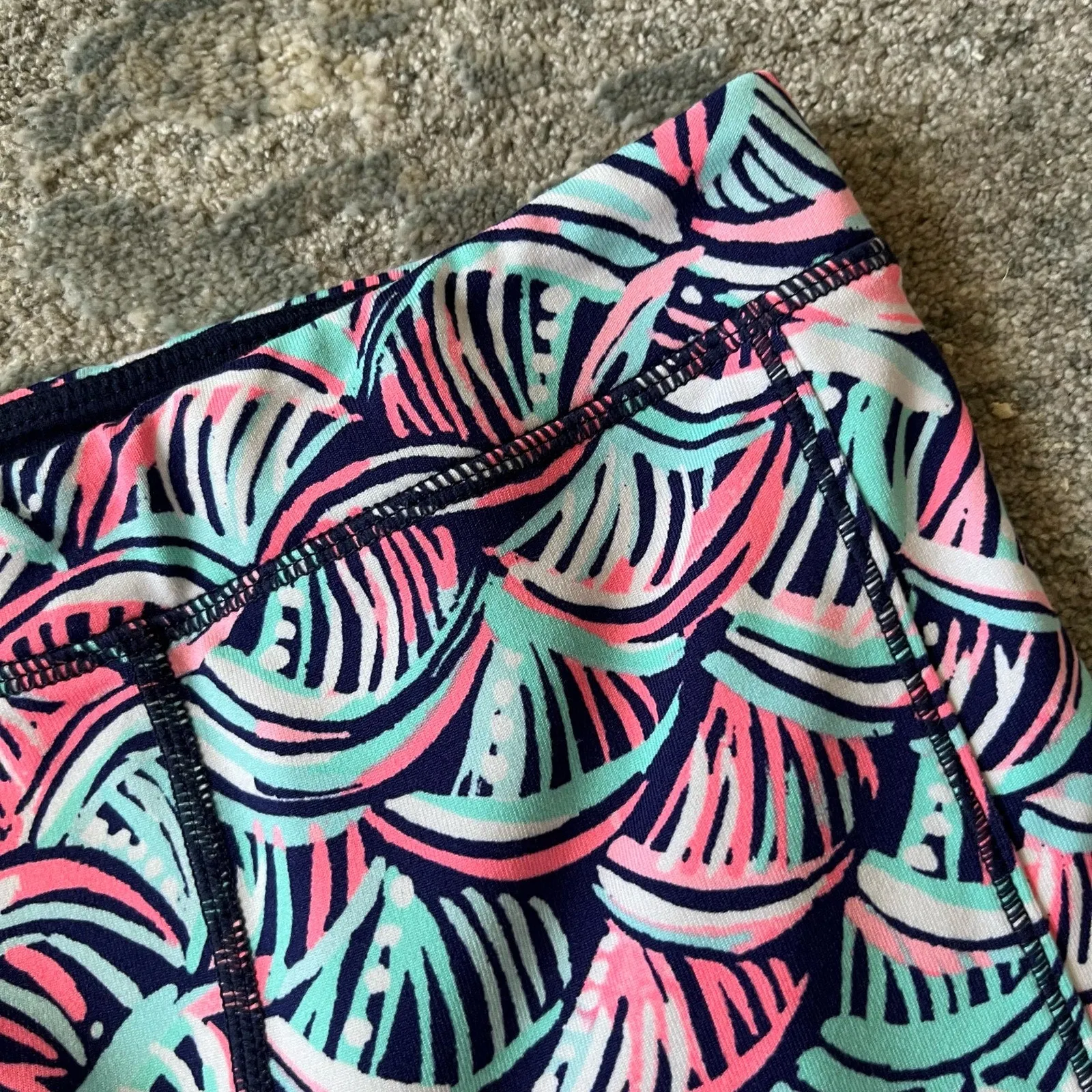 Luxury Feel Lilly Pulitzer Girls Mini Weekender Leggings Bright Navy Neptunes Net M 6-7  Today Only!