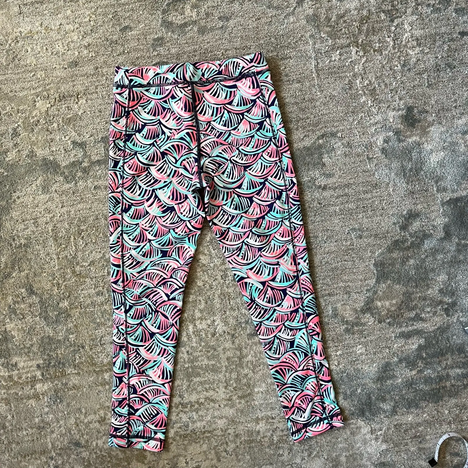 Luxury Feel Lilly Pulitzer Girls Mini Weekender Leggings Bright Navy Neptunes Net M 6-7  Today Only!