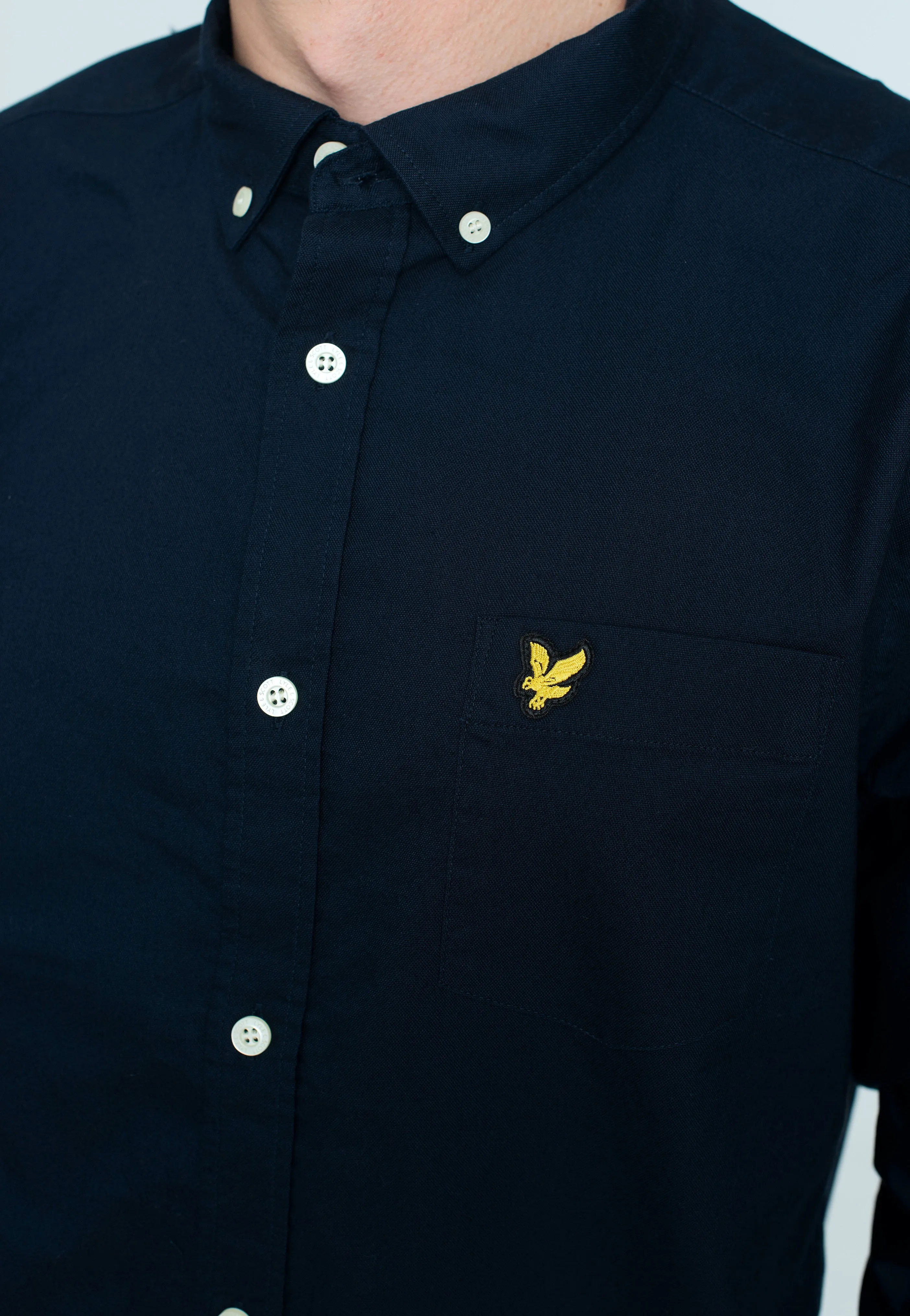 Lyle & Scott - Regular Fit Light Weight Oxford Dark Navy - Shirt