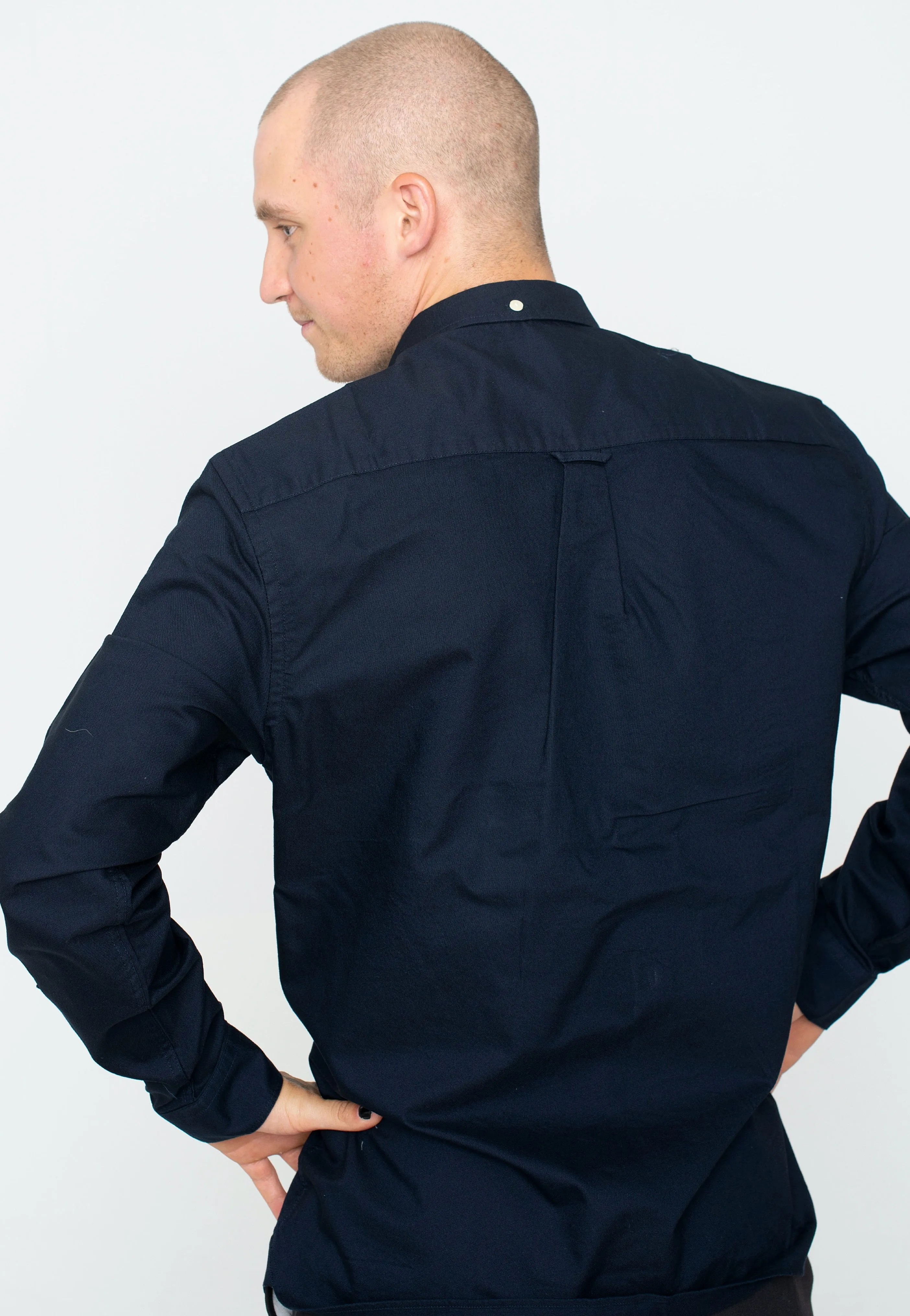 Lyle & Scott - Regular Fit Light Weight Oxford Dark Navy - Shirt