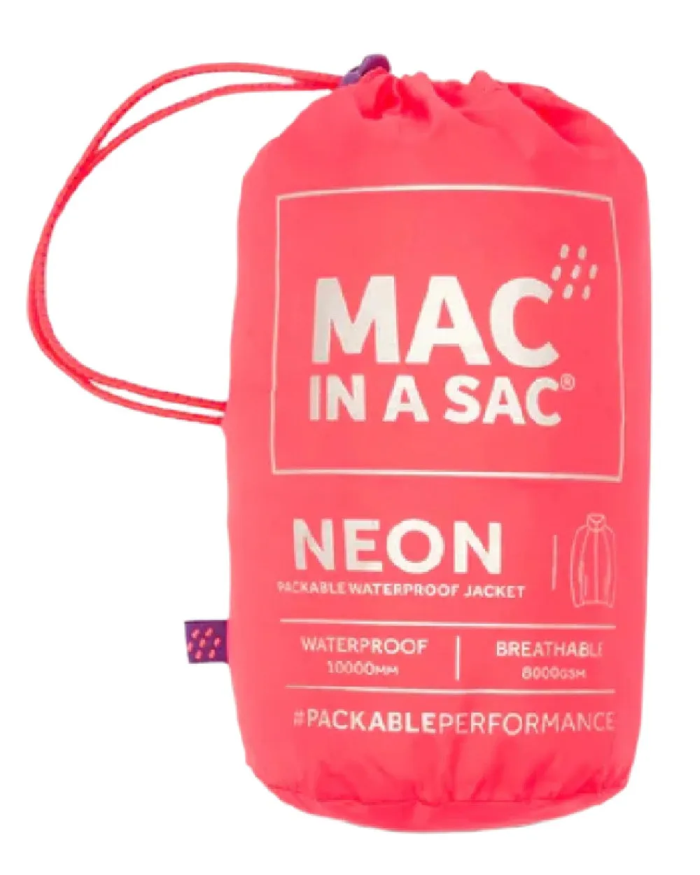 Mac In A Sac Origin Neon Packable Waterproof Jacket