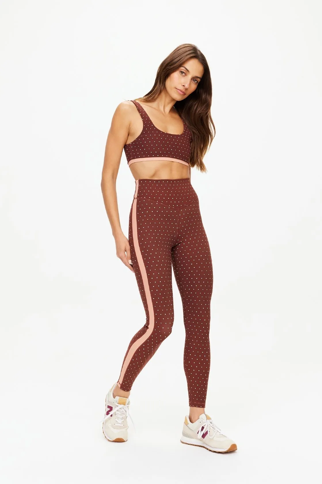 Maho 25In HR Midi Pant | Polka Dots