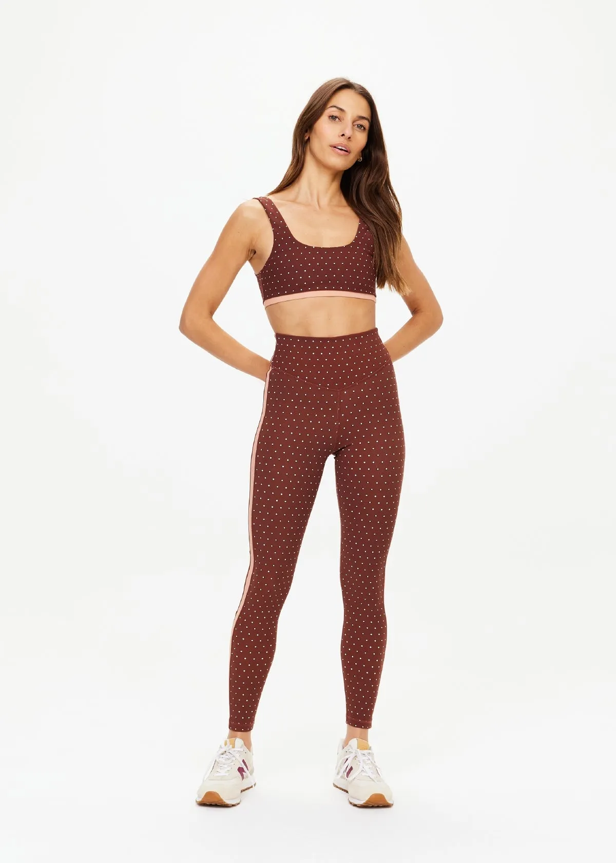 Maho 25In HR Midi Pant | Polka Dots