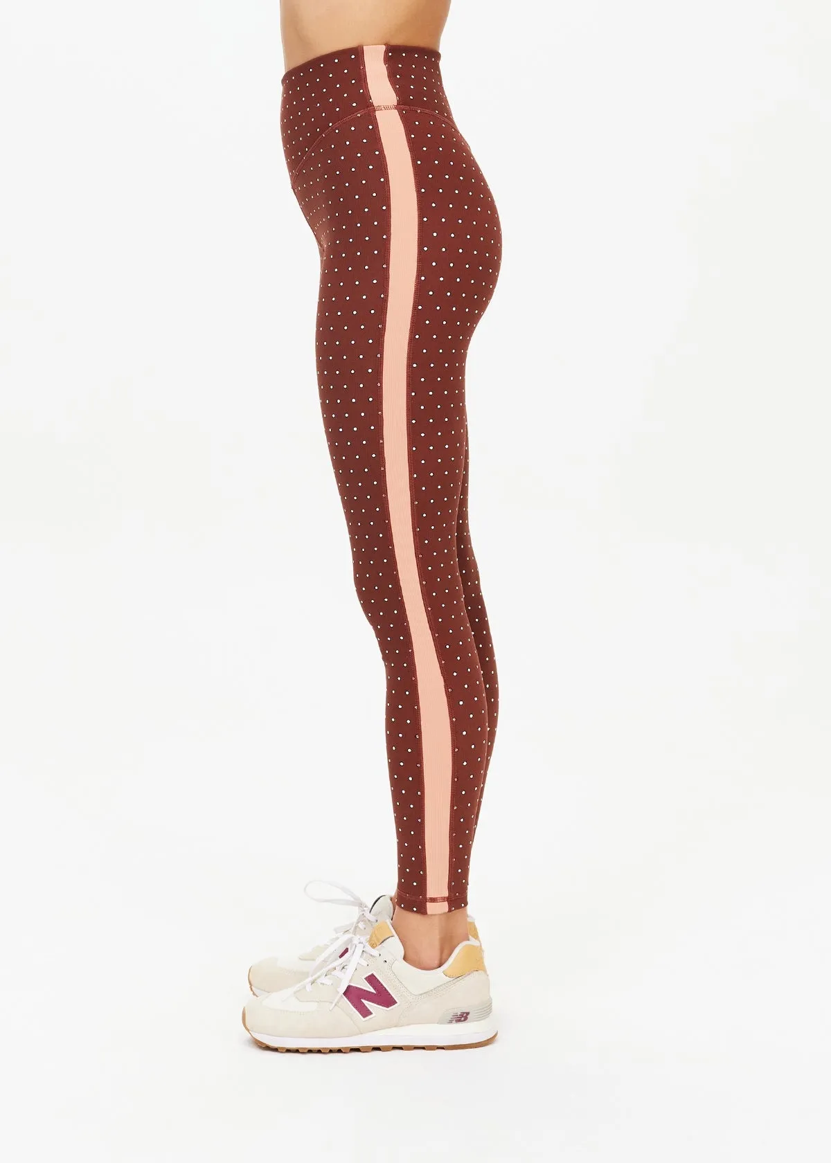 Maho 25In HR Midi Pant | Polka Dots