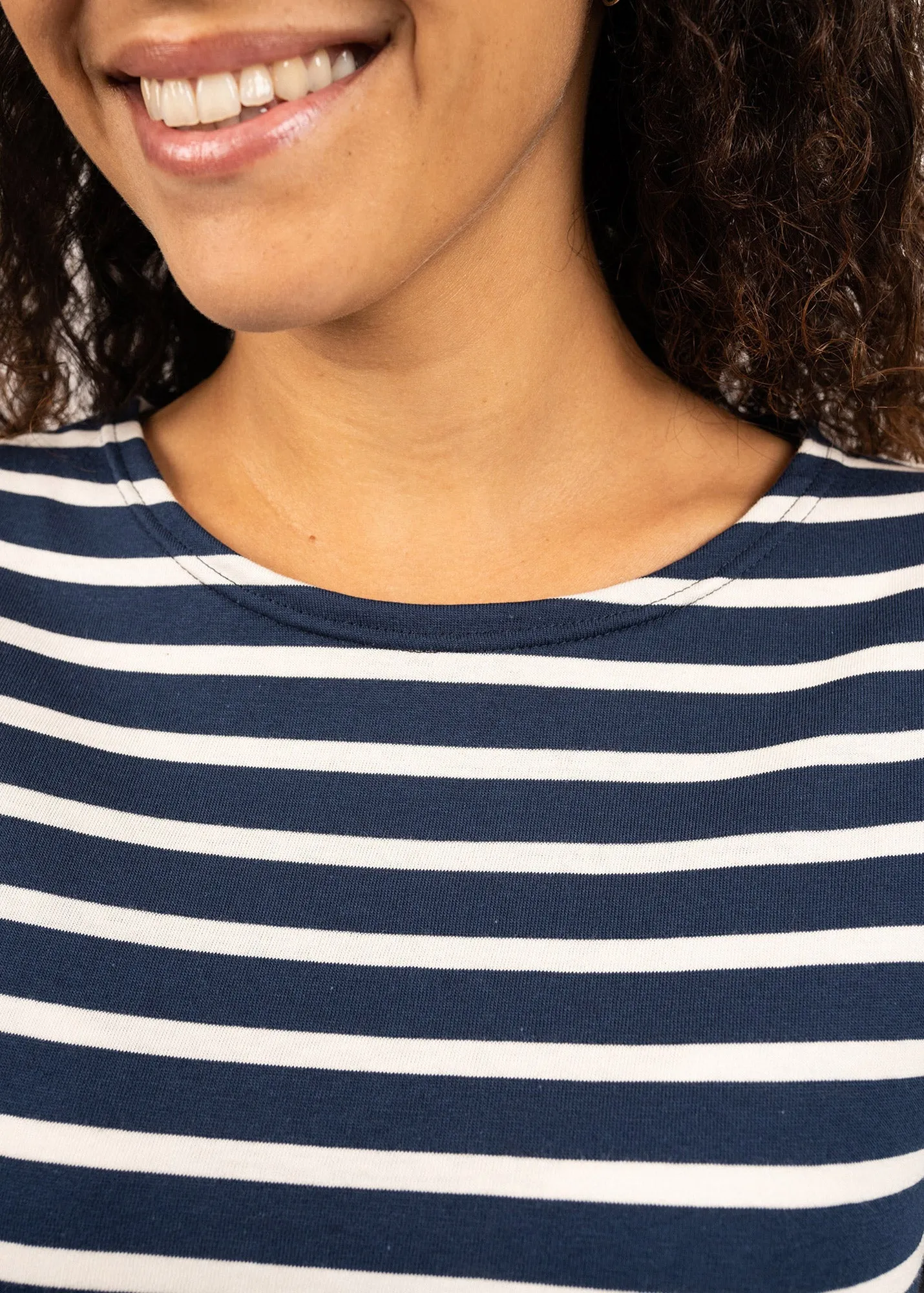 Marinire Galathe - en coton lger (MARINE/ECRU)