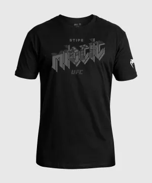Men's UFC Unrivaled by Venum Black Stipe Miocic T-Shirt