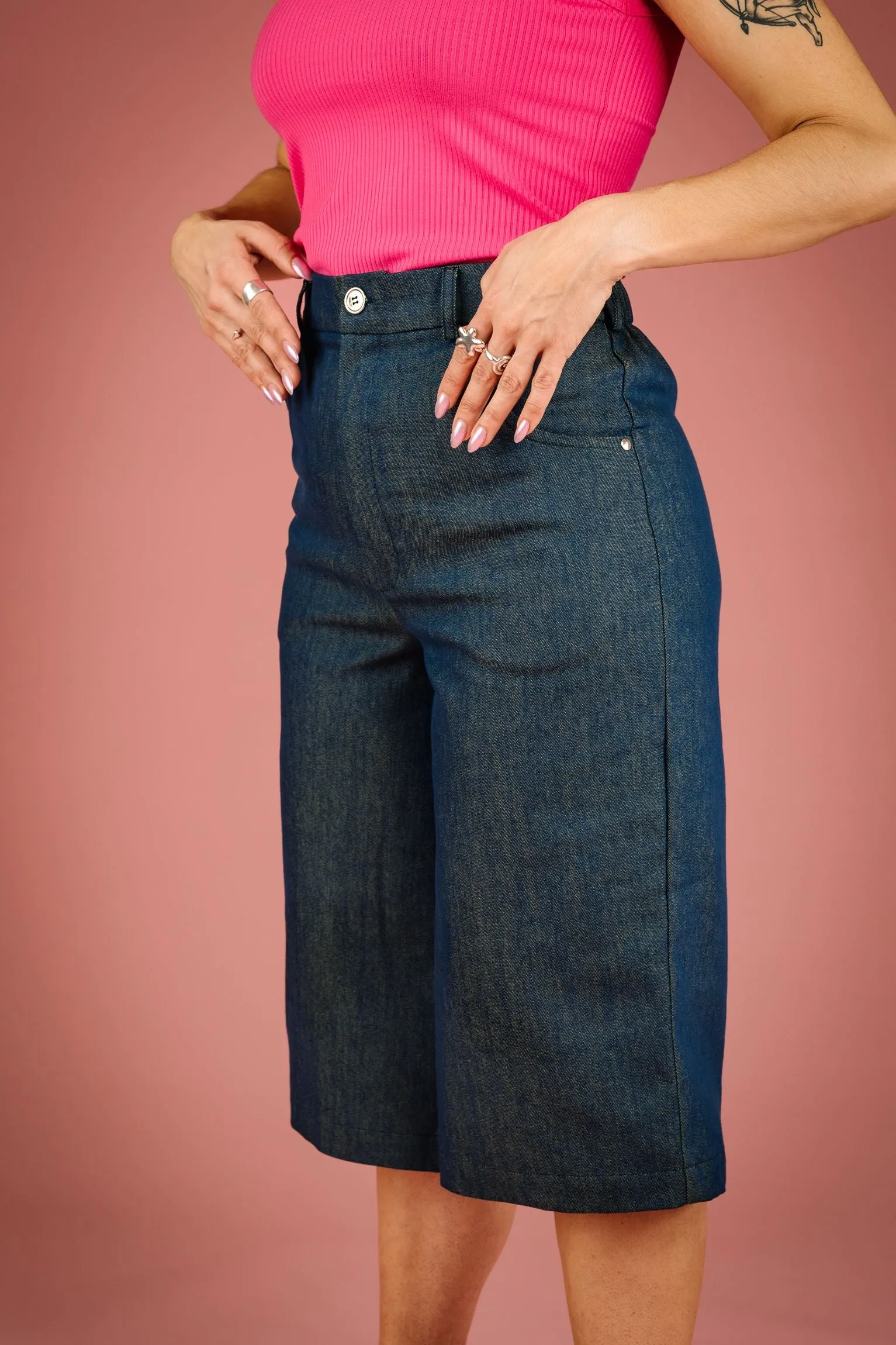 MERCEDES MORIN - CRUZE BERMUDA SHORTS - DENIM - SS25