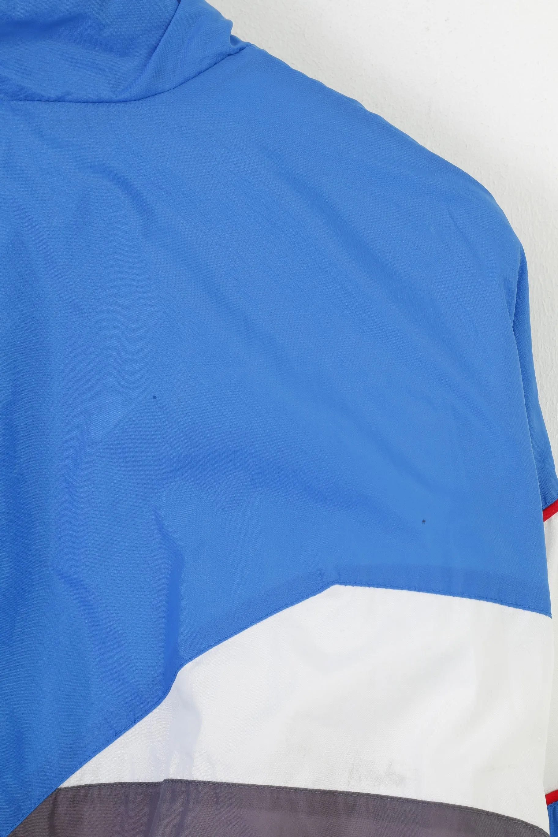 Nike Men XXL Jacket Blue Vintage 90s Full Zipper Sportswear Oldschool Bomber Top
