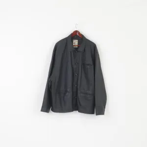 Original Hardware 57 Heavy Men 3XL Jacket Black Leather Vintage Collared Classic Top