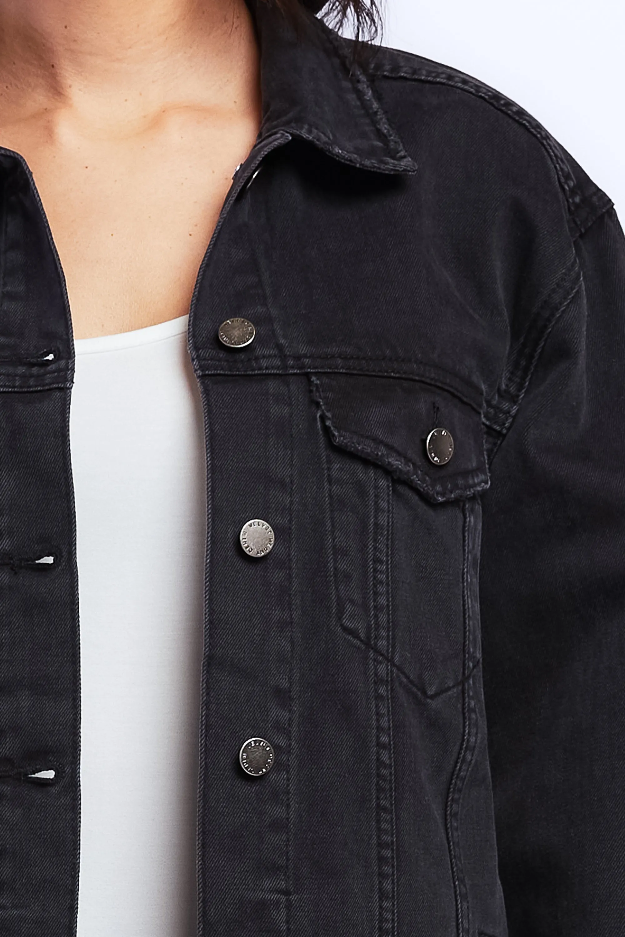 Premium Quality Jimmy Long Sleeve Denim Jacket Raw Hem Details, Side Pockets  Almost Sold Out!