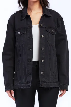 Premium Quality Jimmy Long Sleeve Denim Jacket Raw Hem Details, Side Pockets  Almost Sold Out!