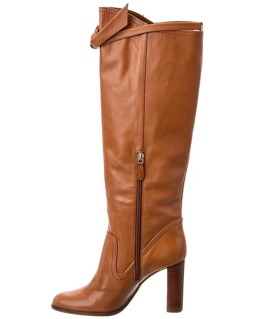 Reformation Alexandre Birman Clarita Saddlery 90 Leather Knee-High Boot