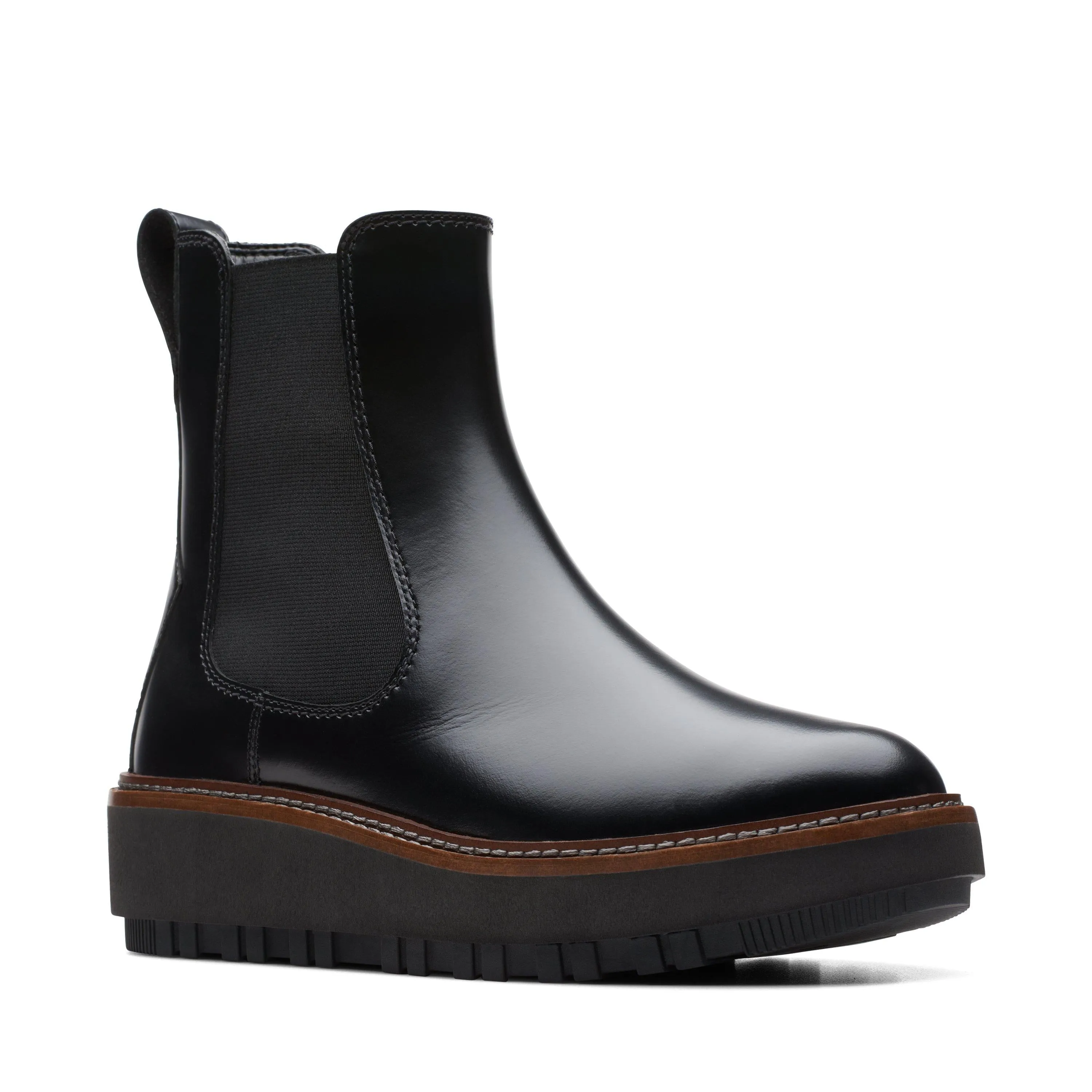 Reformation Clarks Orianna W Up in Black Leather
