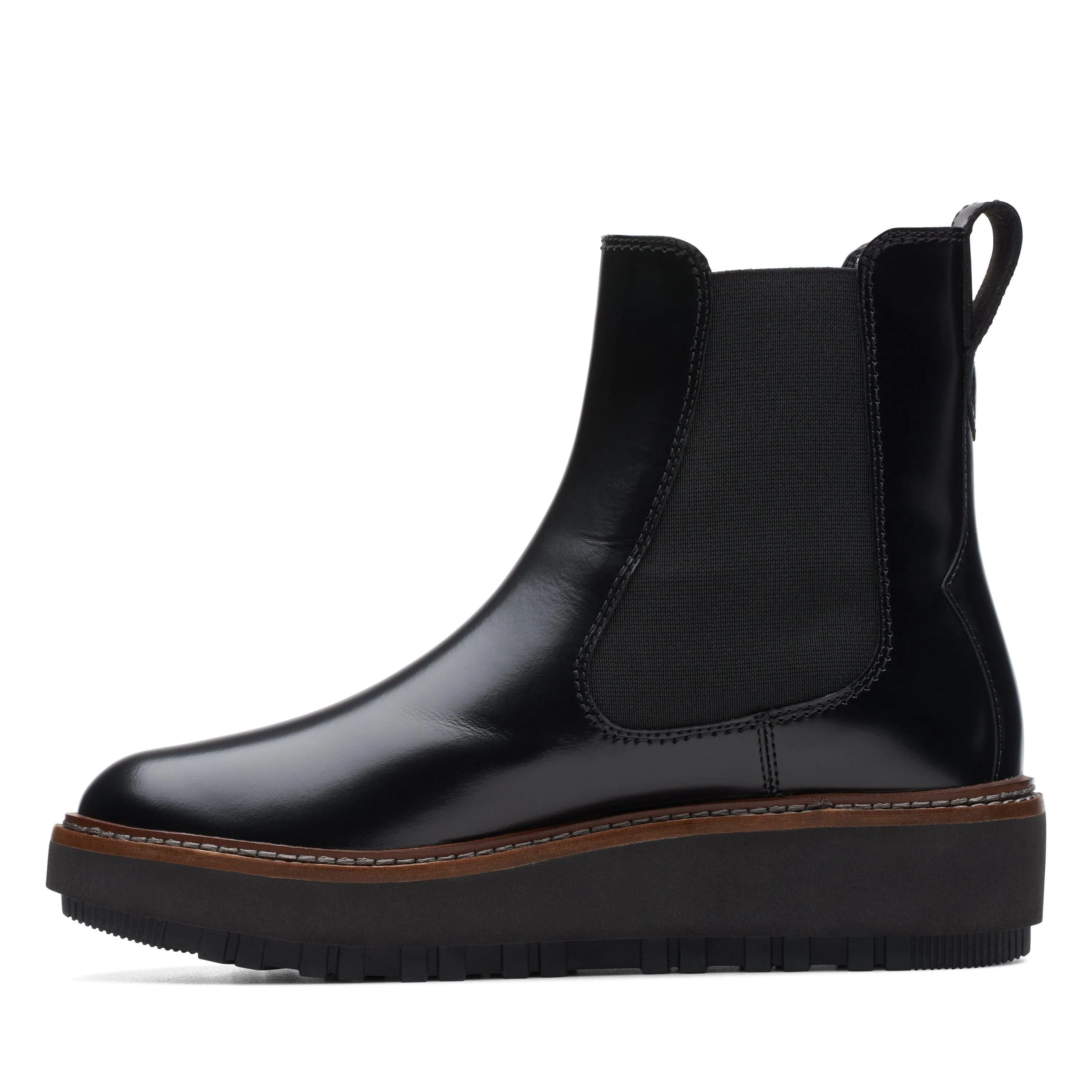 Reformation Clarks Orianna W Up in Black Leather