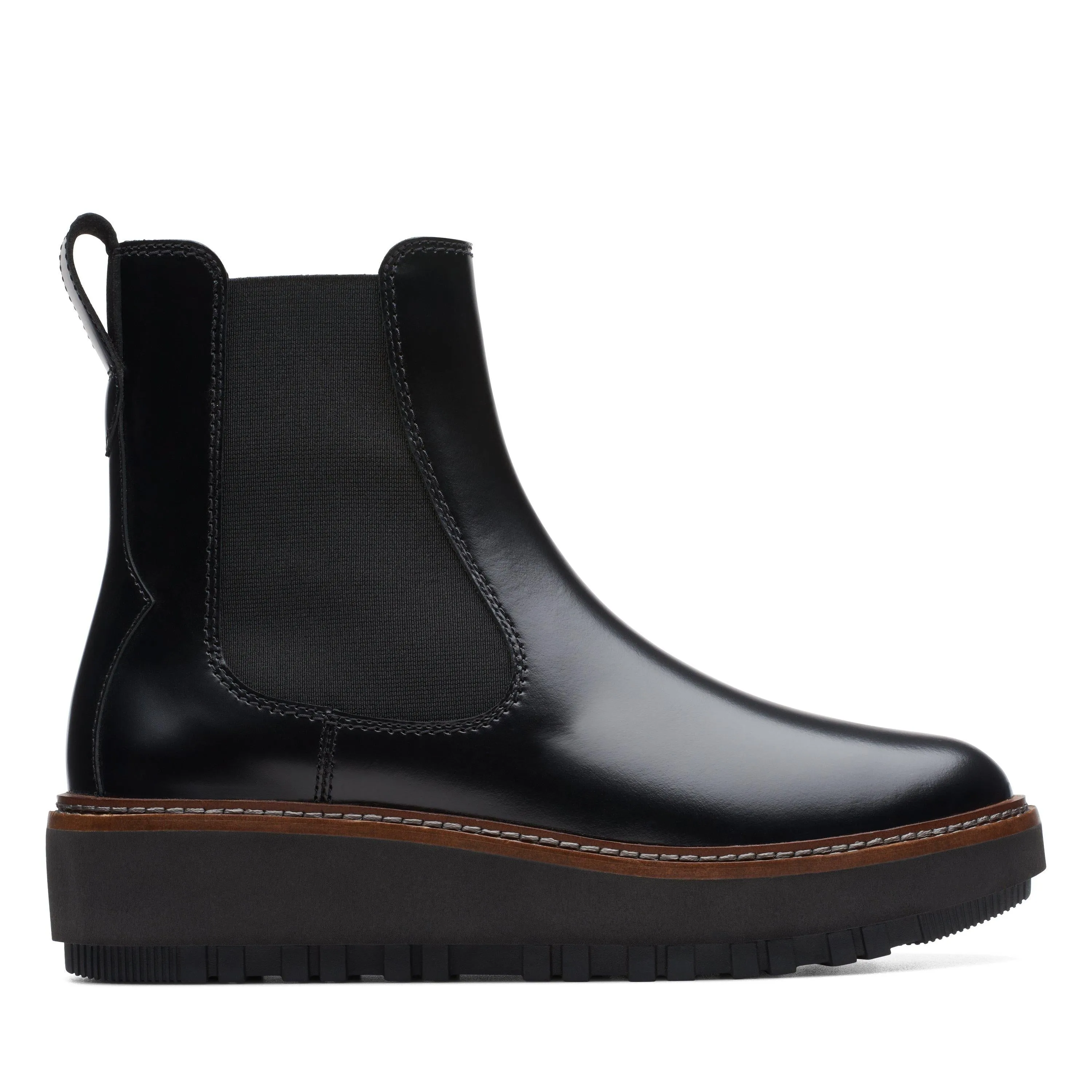 Reformation Clarks Orianna W Up in Black Leather