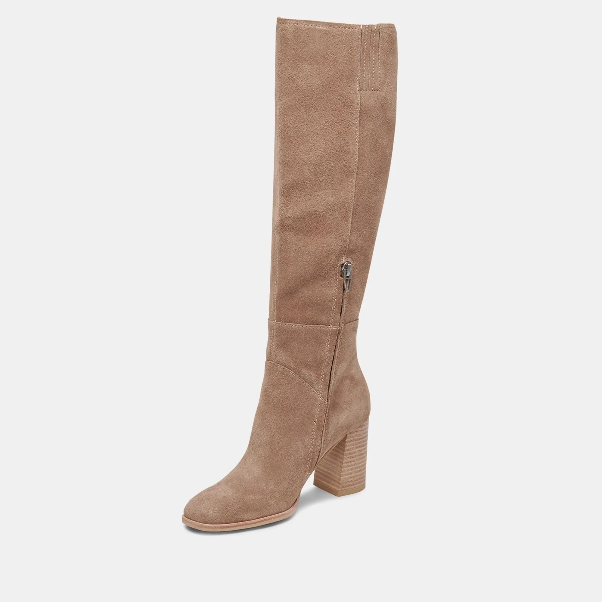Reformation FYNN BOOTS TRUFFLE SUEDE
