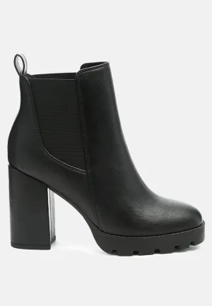 Reformation sonia block heeled boots