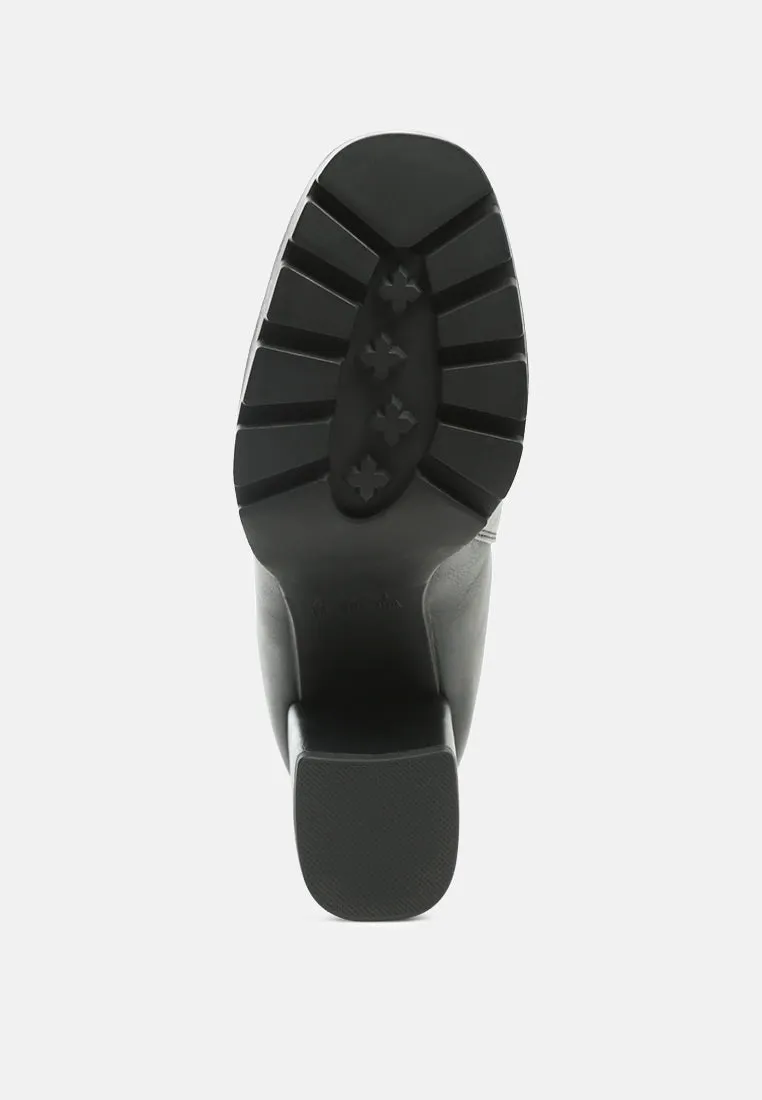 Reformation sonia block heeled boots