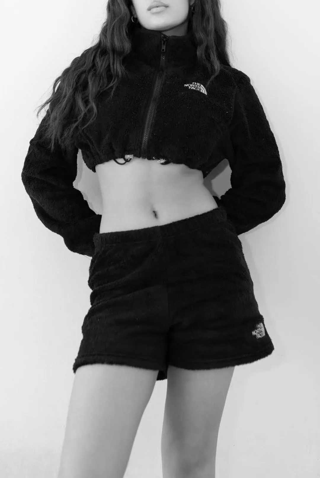 Rework North Face Fuzzy Shorts - M Frankie