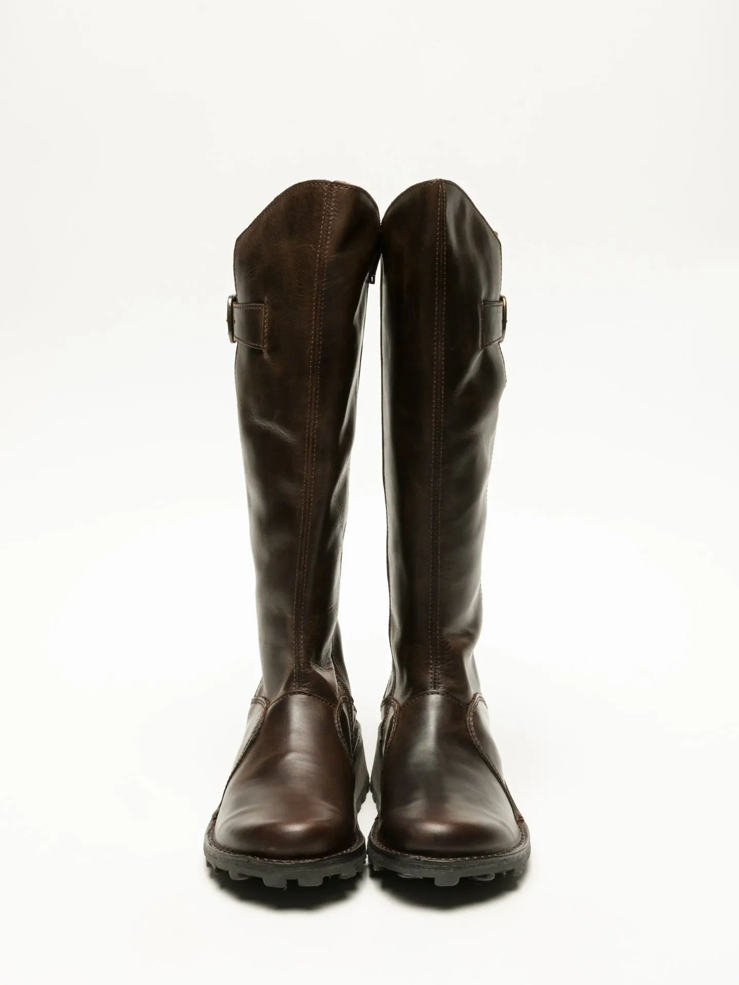 SaddleBrown Zip Up Boots