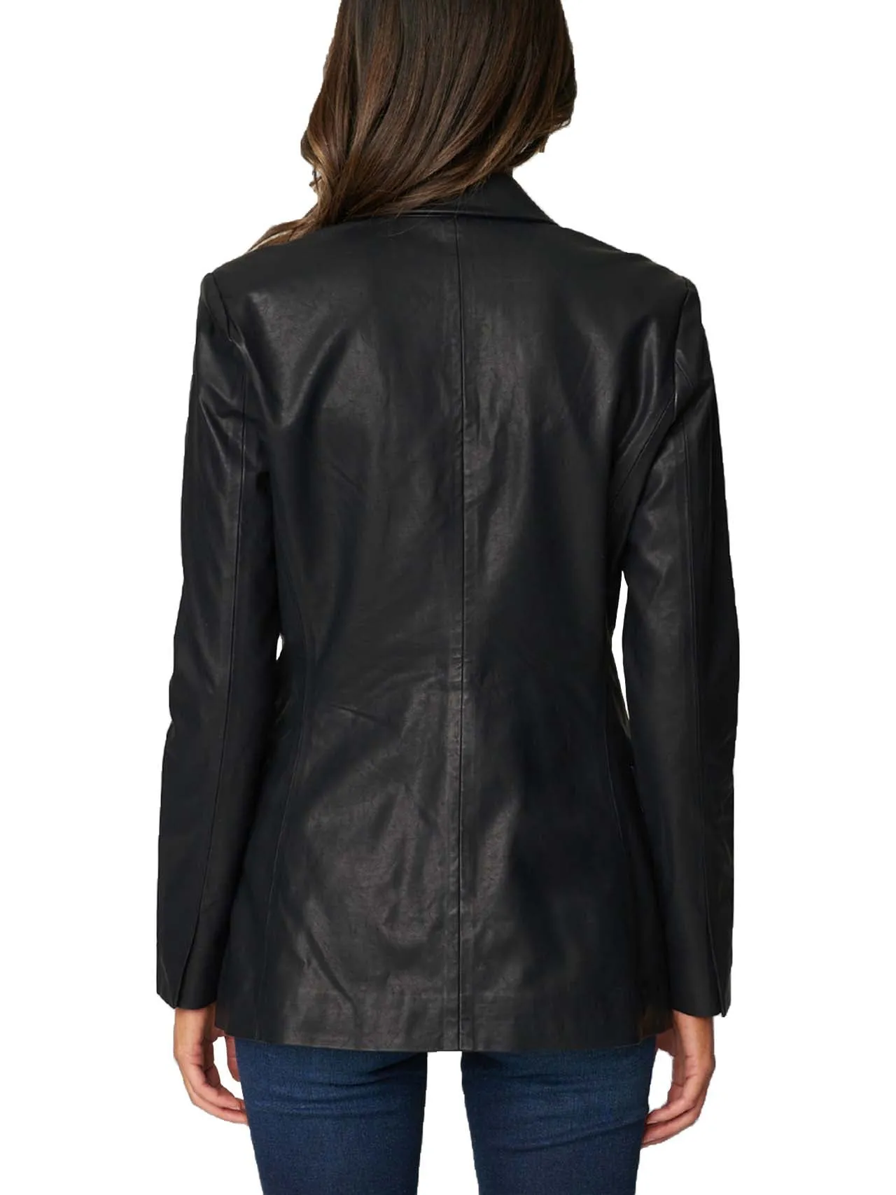 Selling Fast Sleek Vegan Leather Blazer  Almost Gone!