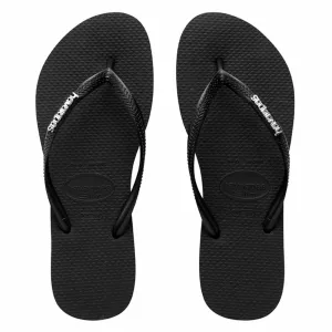 Slim Metal Logo Black Silver