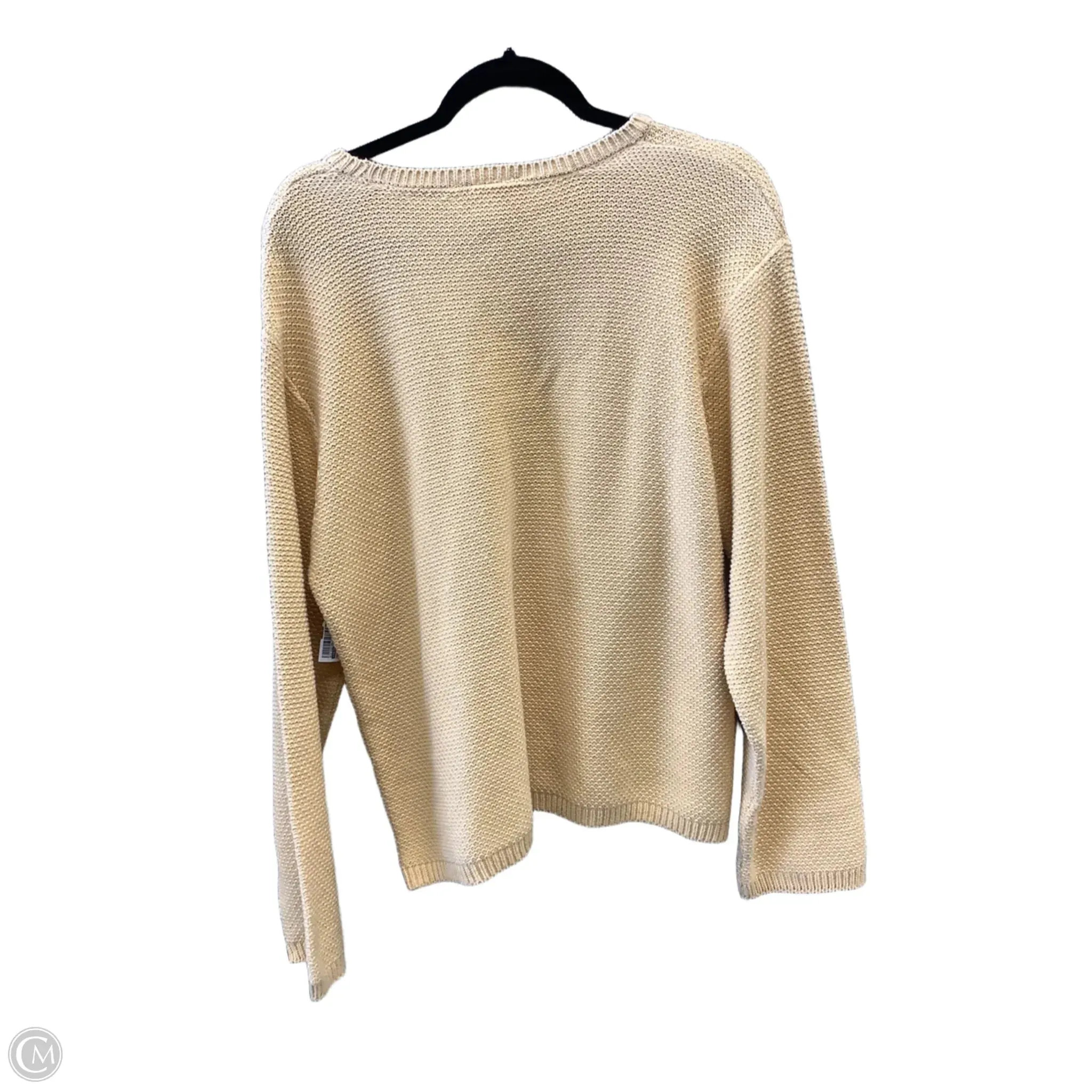 Sweater By Talbots In Yellow, Size: Xl