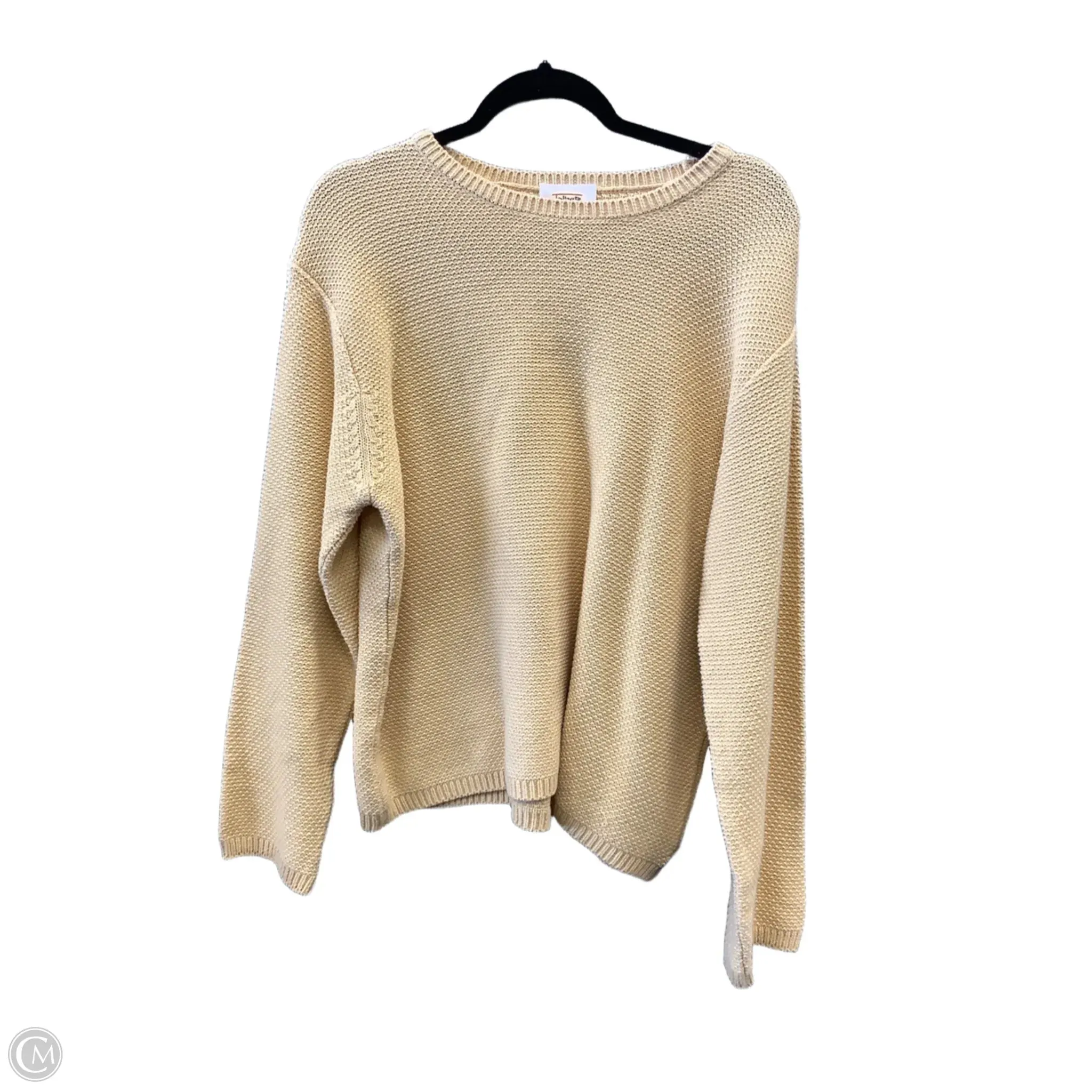 Sweater By Talbots In Yellow, Size: Xl