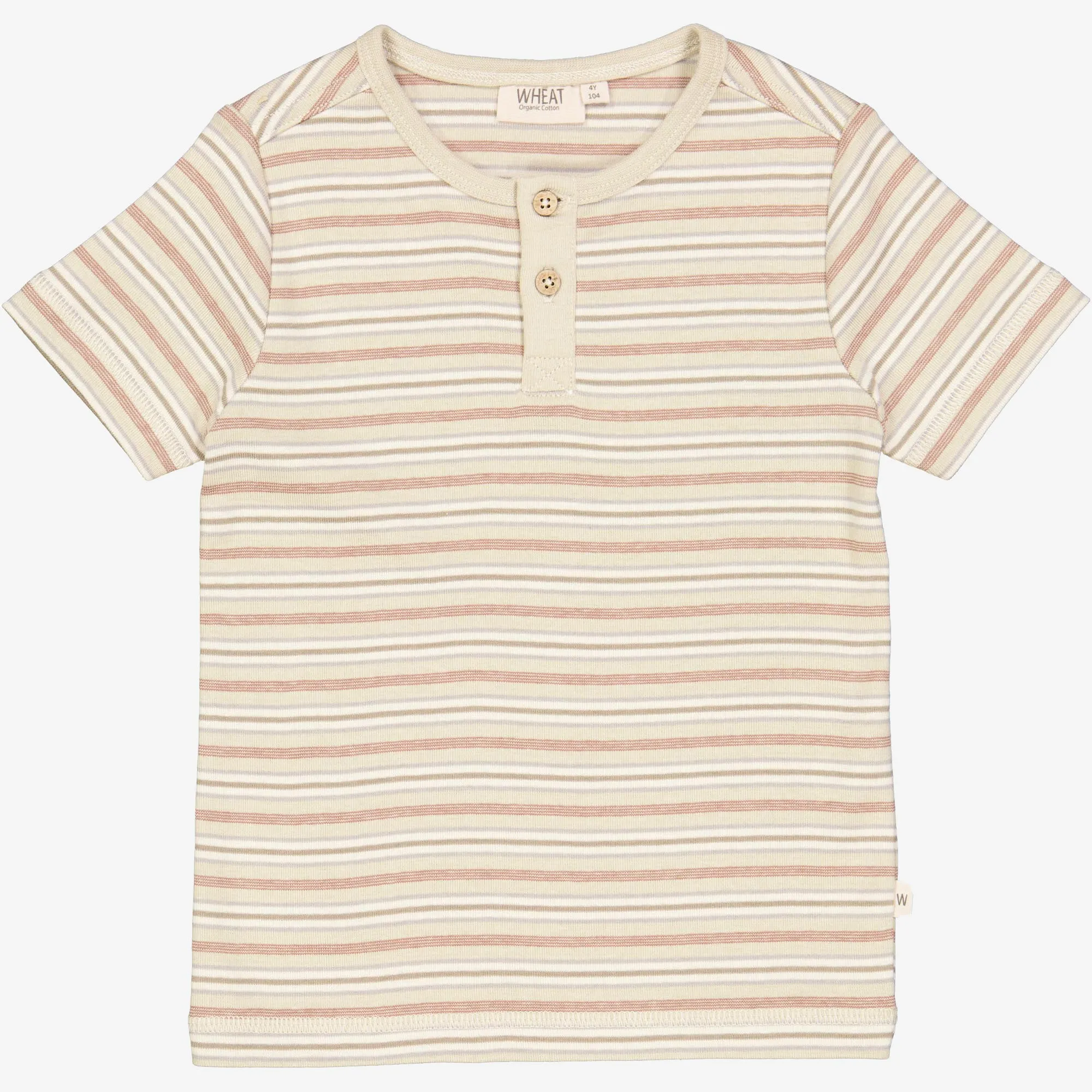 T-Shirt Bertram - dusty stripe Wheat