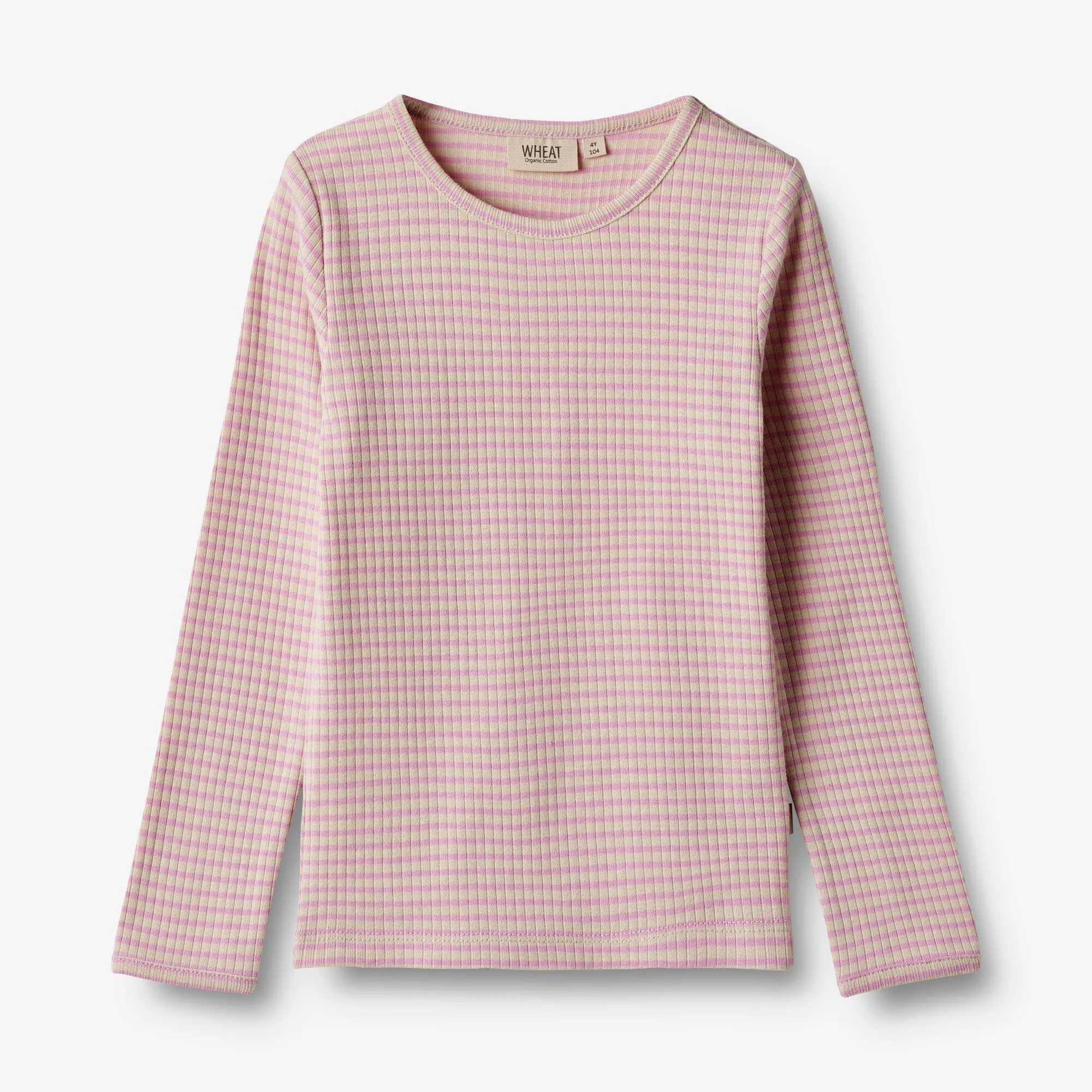 T-Shirt L/S Britt - pink lilac stripe Wheat