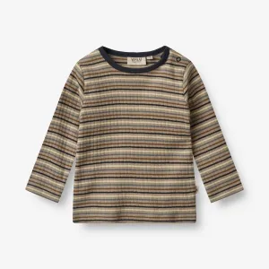 T-Shirt Stig | Baby - multi stripe Wheat