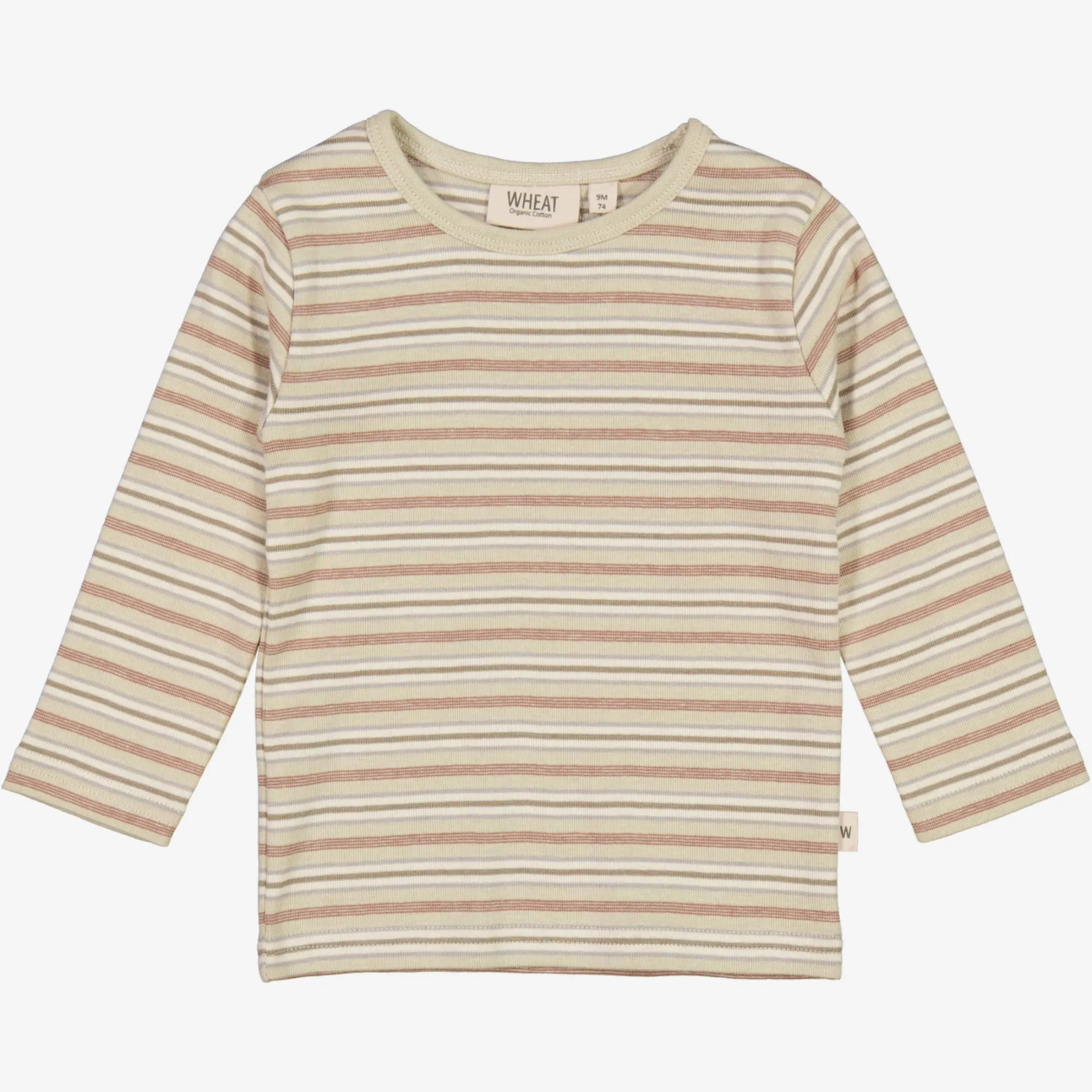 T-Shirt Striped LS | Baby - dusty stripe Wheat