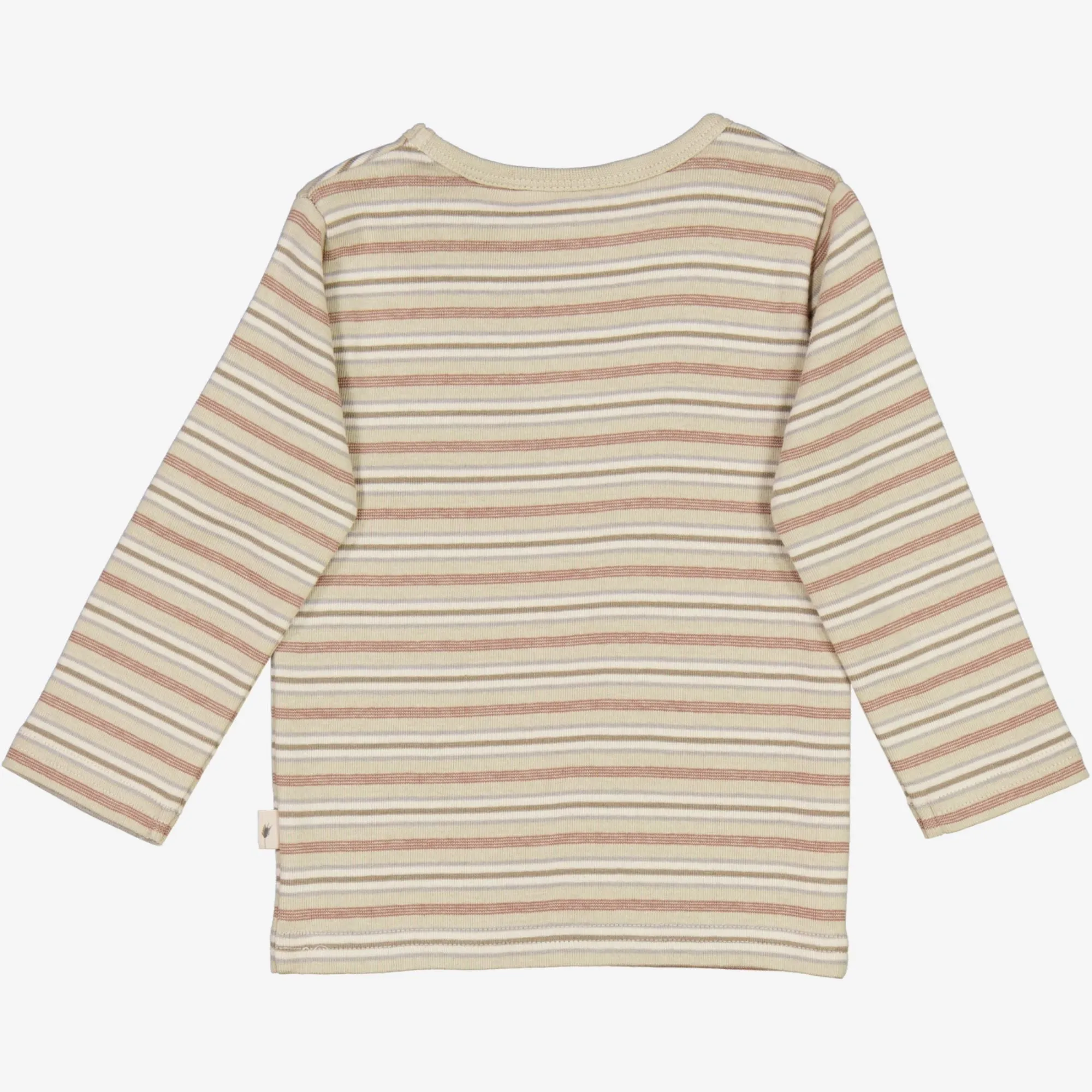 T-Shirt Striped LS | Baby - dusty stripe Wheat