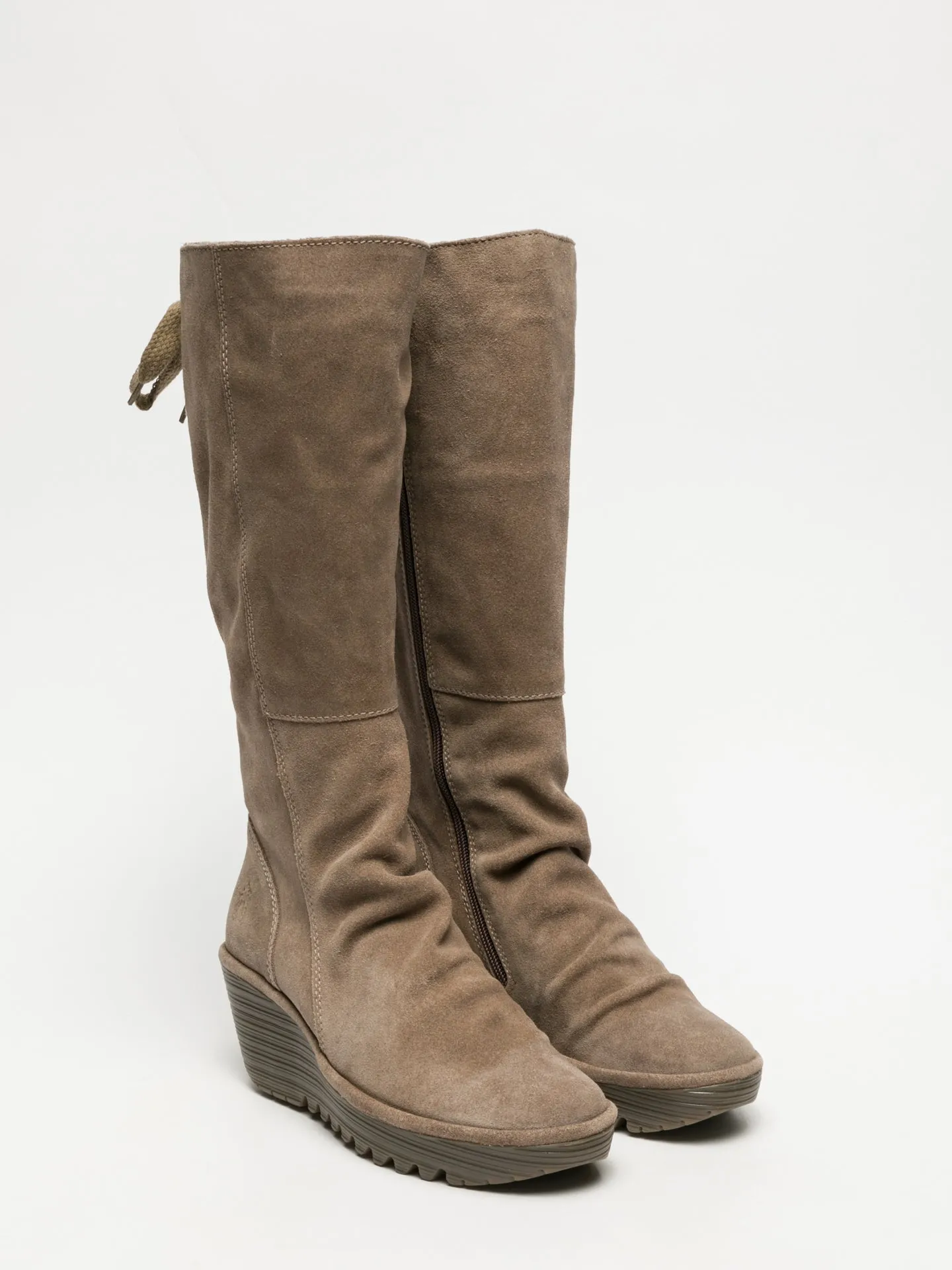 Taupe Knee-High Boots