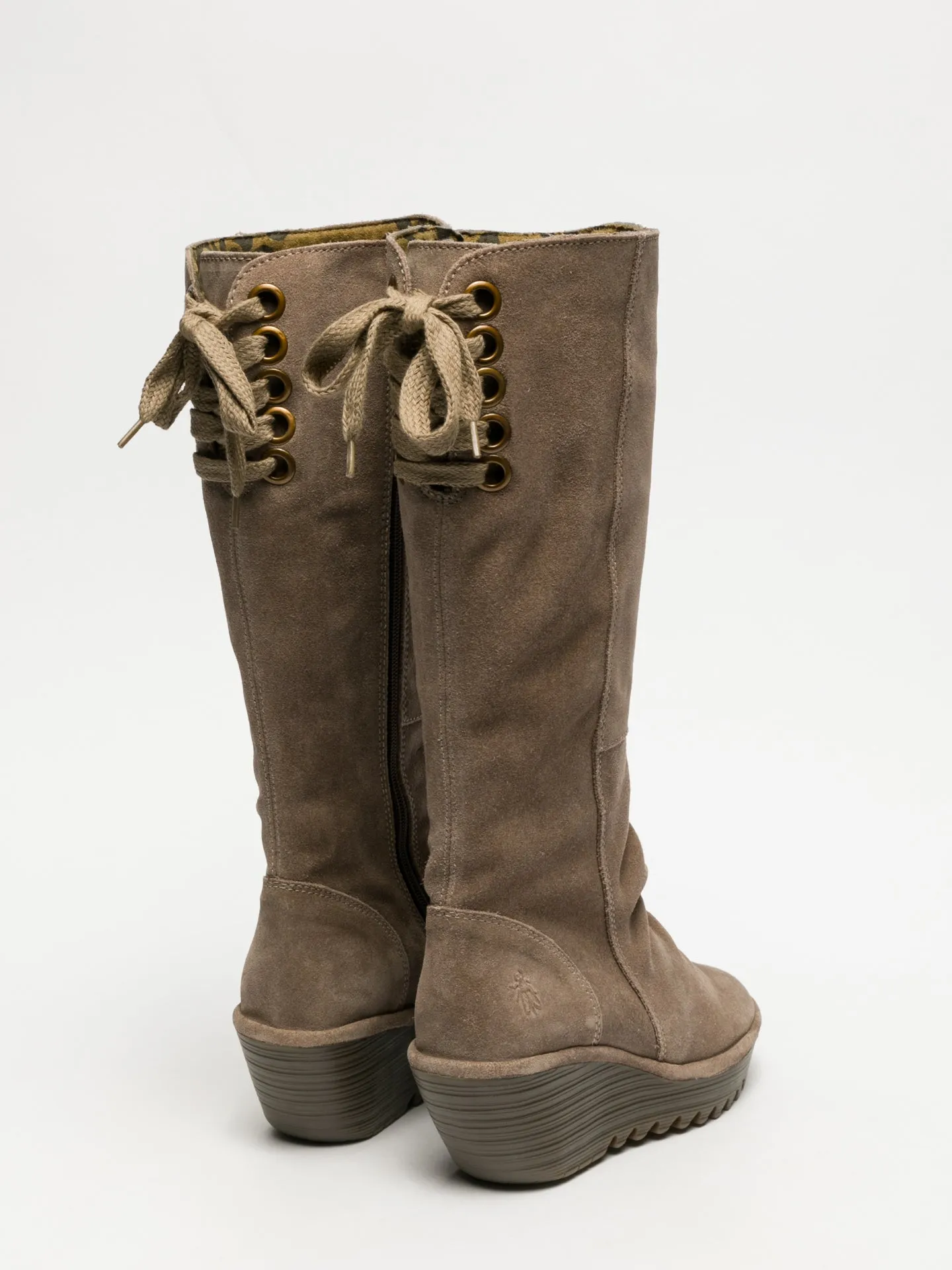 Taupe Knee-High Boots