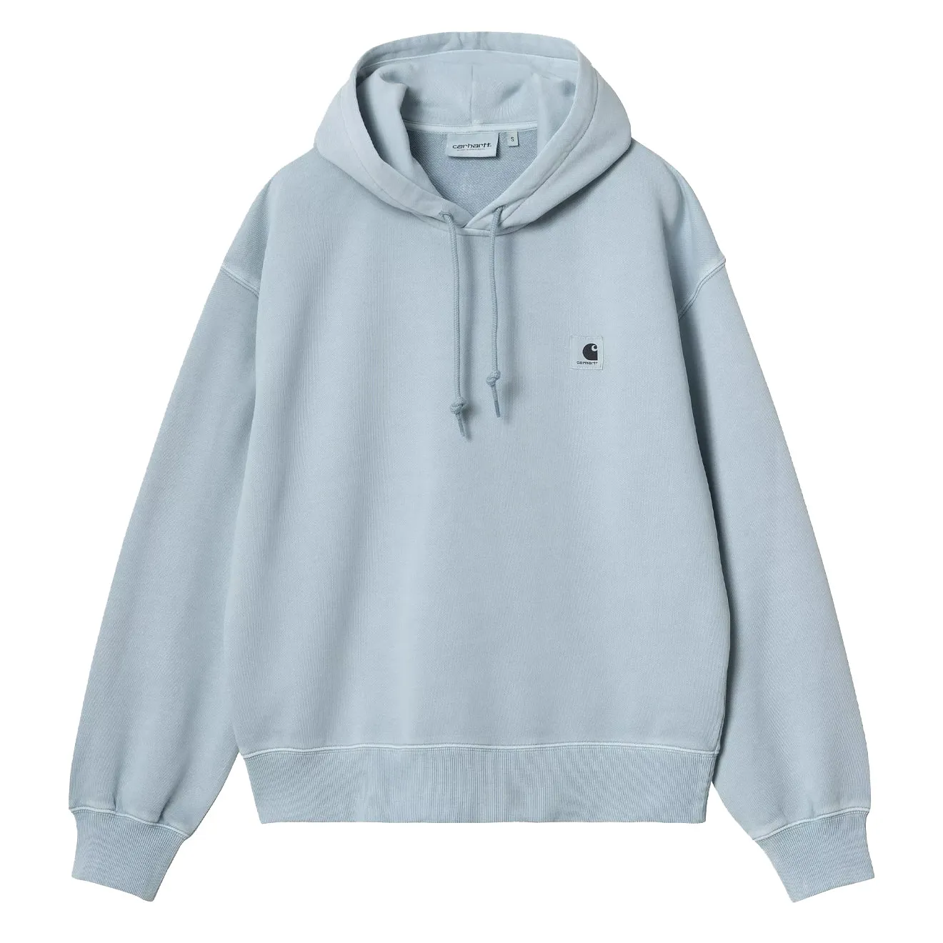 Trending Now Carhartt WIP Womens Hooded Nelson Sweat Dusty Ice Garment Dyed  Limited Availability!