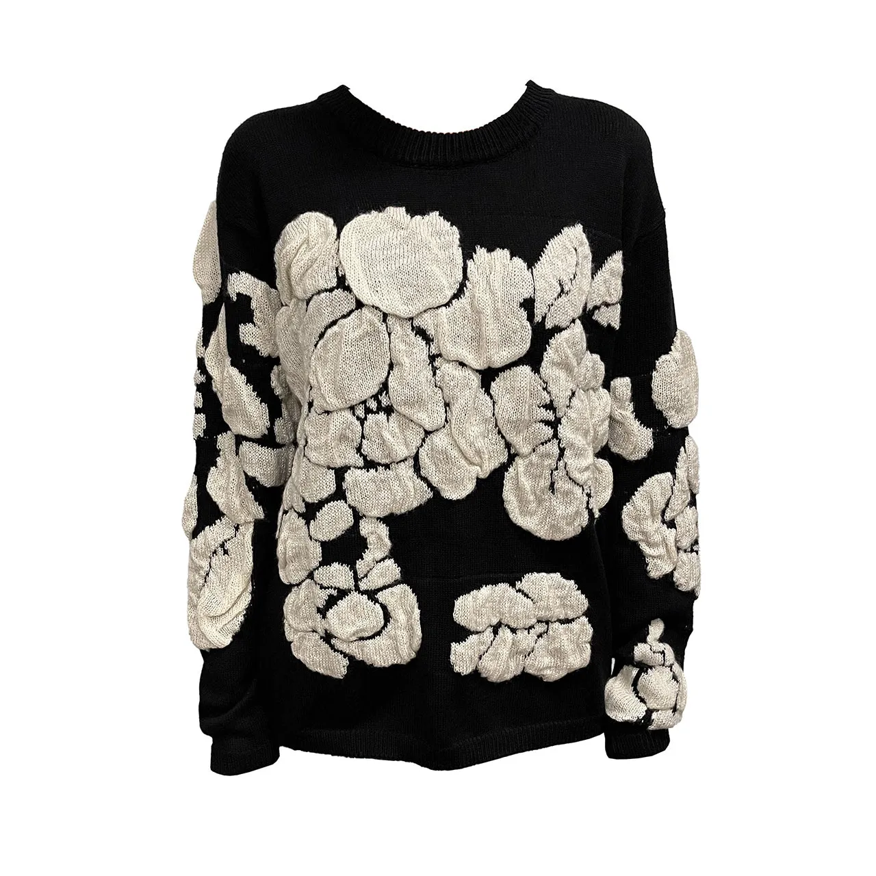 Trending Now Emilia Abstract 3D Puff Sweater  Almost Sold Out!