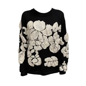 Trending Now Emilia Abstract 3D Puff Sweater  Almost Sold Out!