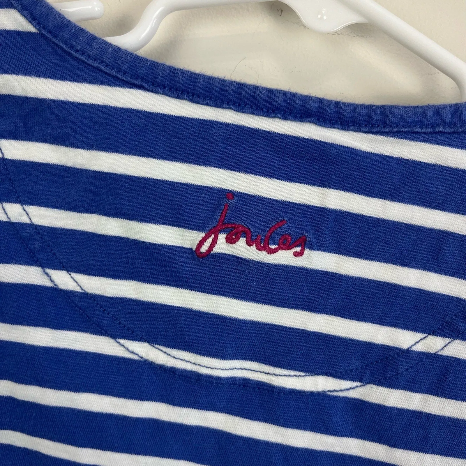 Trending Now Joules Sequin Blue Stripe Horse Shirt 7-8  Today Only!