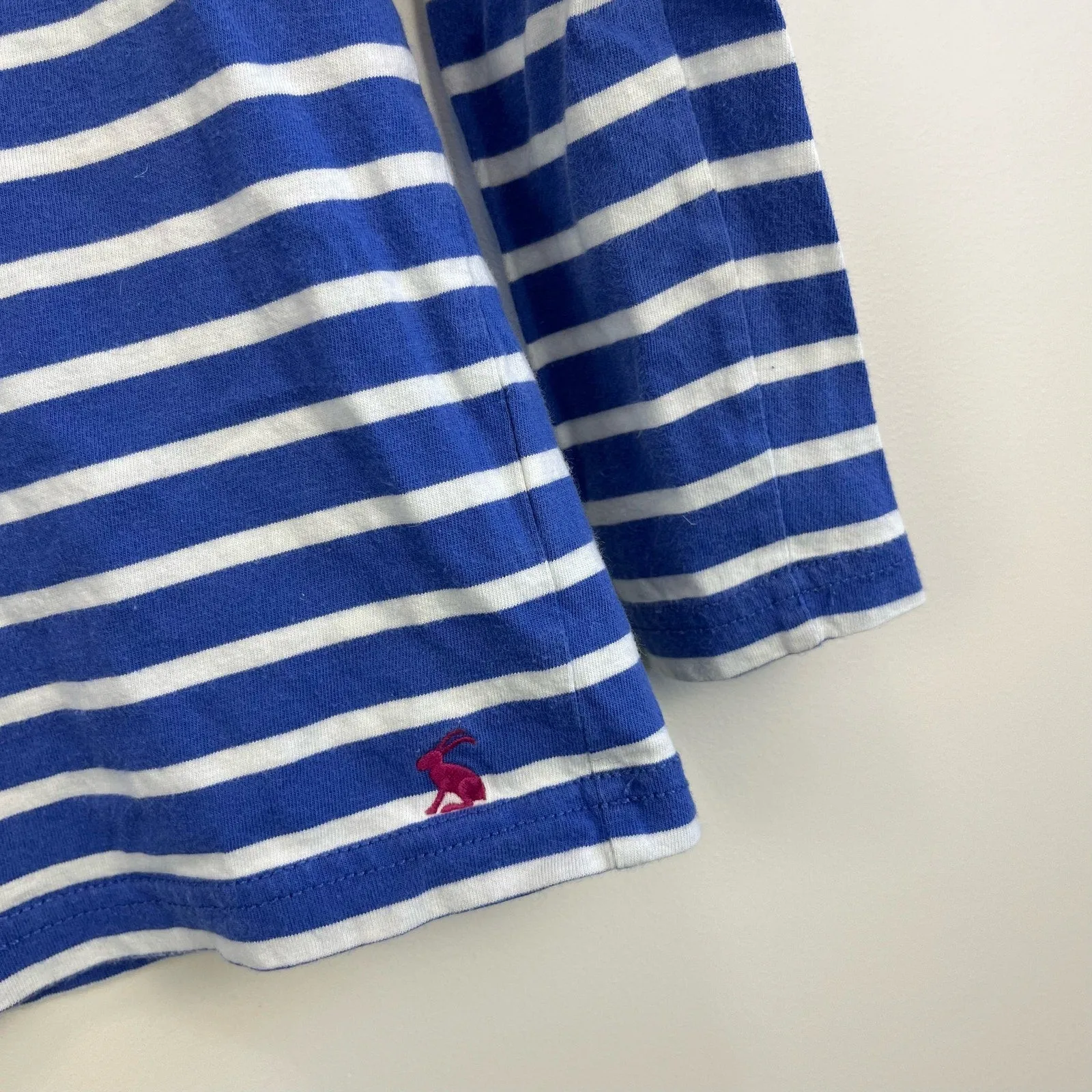 Trending Now Joules Sequin Blue Stripe Horse Shirt 7-8  Today Only!