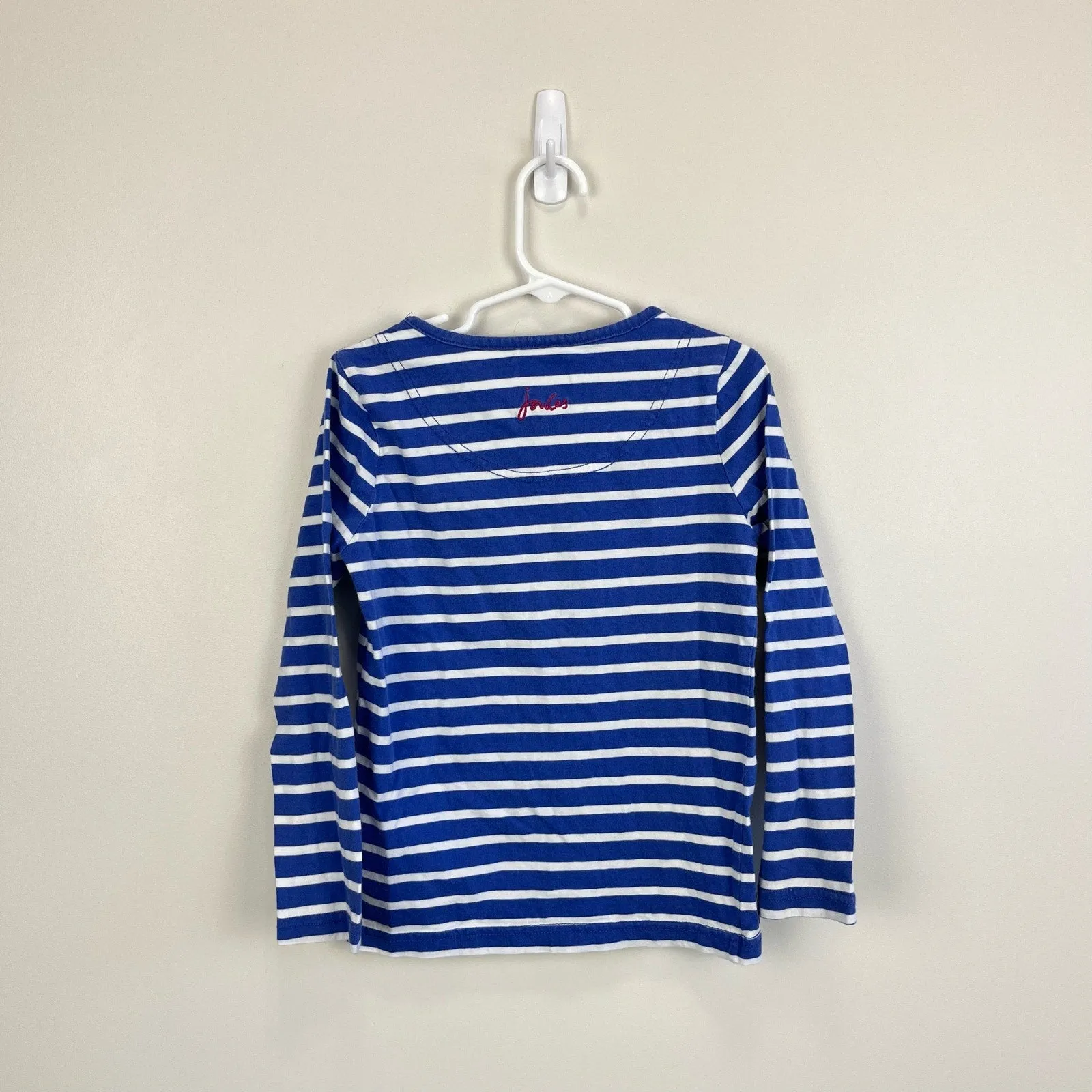 Trending Now Joules Sequin Blue Stripe Horse Shirt 7-8  Today Only!