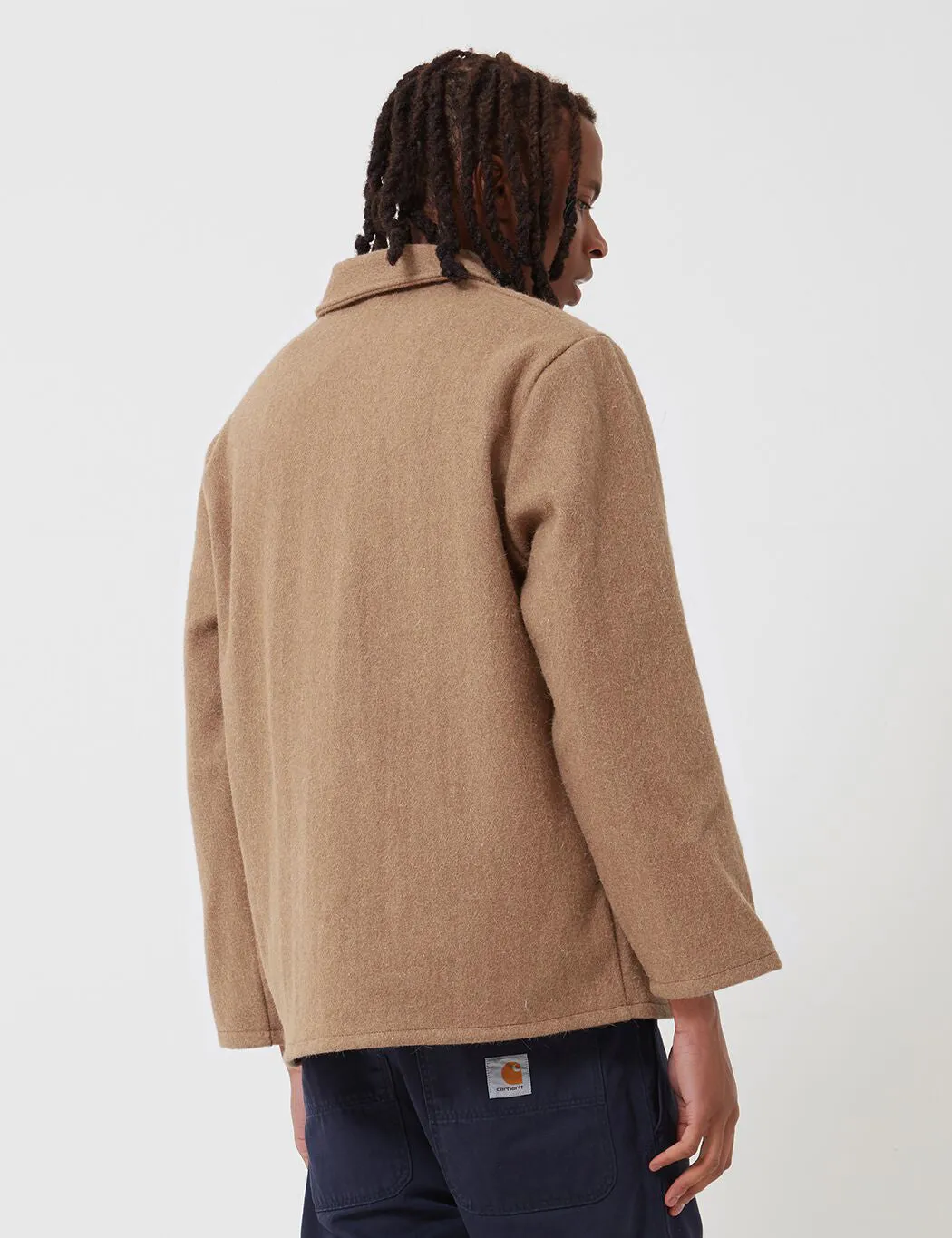 Trending Now Le Laboureur Wool Work Jacket - Camel  Limited Availability!