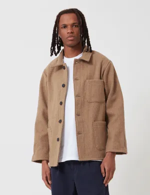 Trending Now Le Laboureur Wool Work Jacket - Camel  Limited Availability!