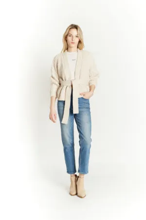 Trendy 2025 Belted Cardigan by Oat New York  Last Chance!
