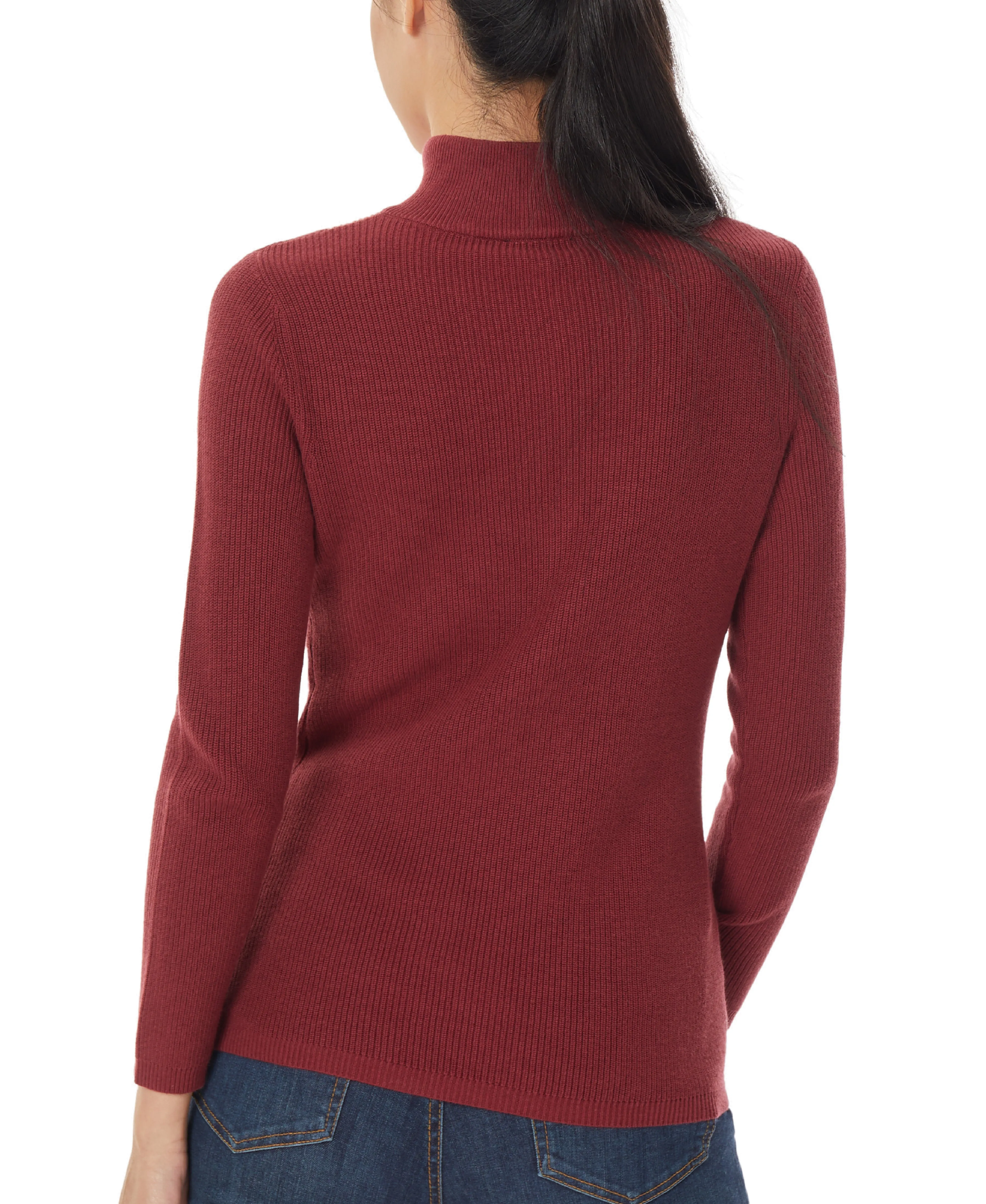 Trendy 2025 Colorblock Mock Neck Sweater  Limited Availability!