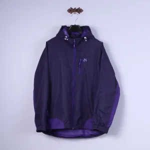 Twentyfour Women 46 XXL Jacket Purple Seatlle Hooded Outdoor Zip Up Top