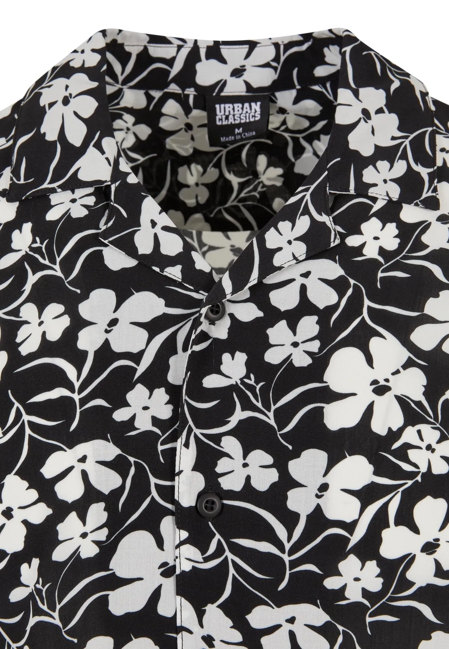 Urban Classics - Viscose AOP Resort Whiteflower - Shirt